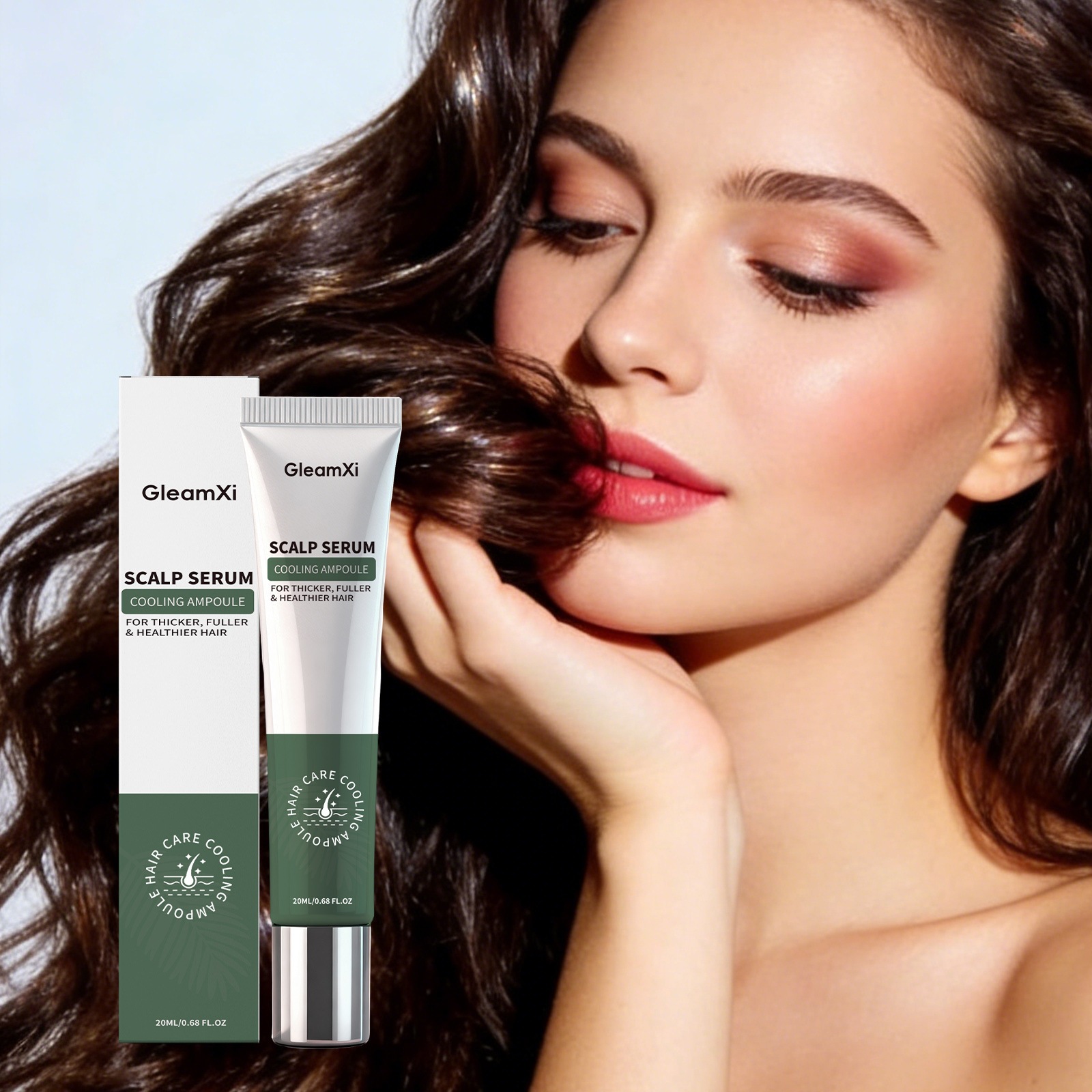 Hair Care Roll On Serum Scalp Massage Nourishing Smoothing Treatment for Daily Use Clear