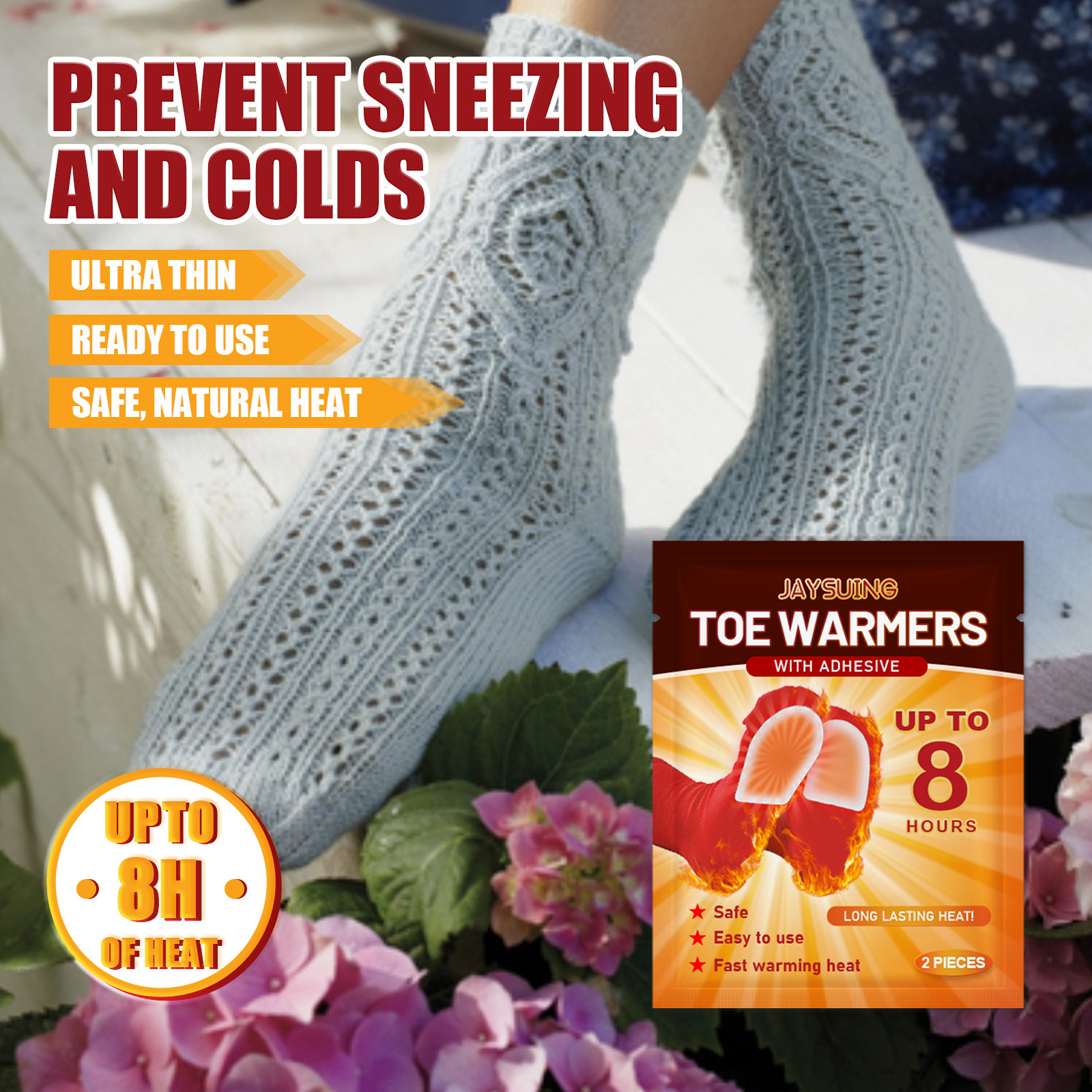 Self Heating Foot Warmer Patches Rapid Heating Compact Portable For Winter Warmth And Daily Foot Comfort