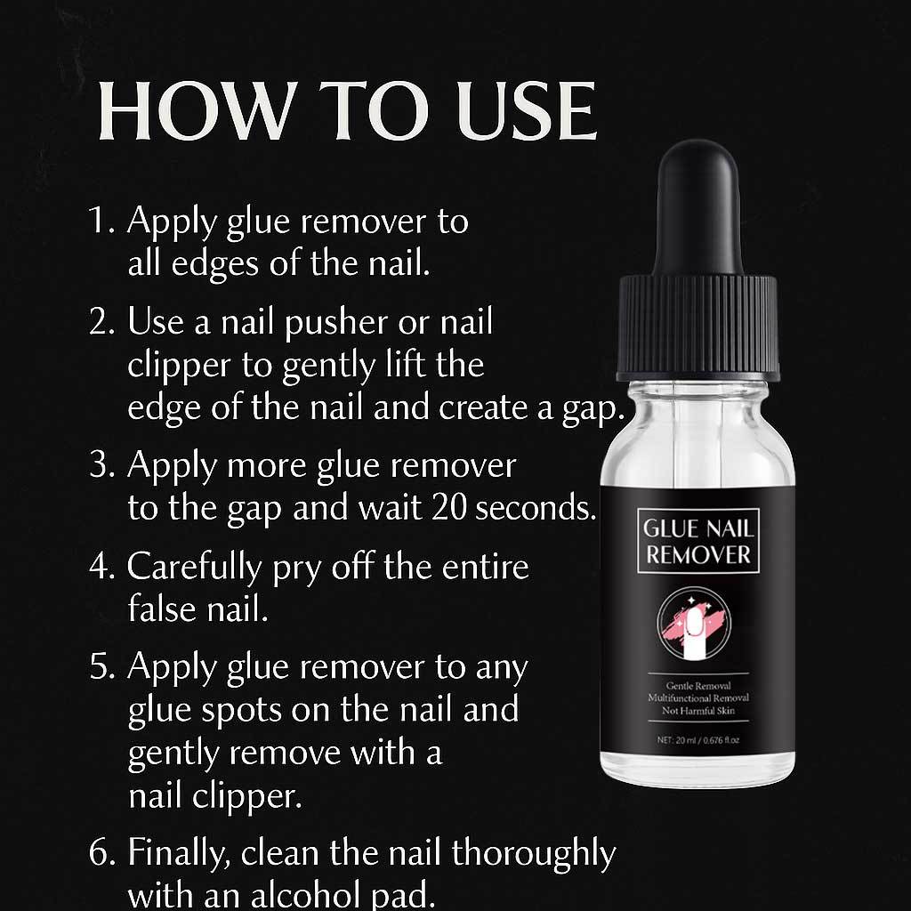 Glue Nail Remover Gel Gentle Damage Free Formula For Artificial Nail And Acrylic Tip Removal Daily Home Nail Care 20ml