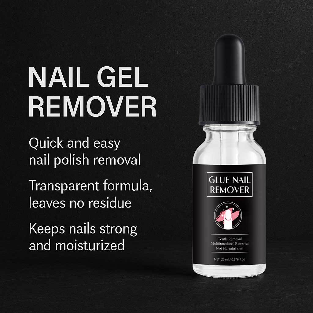 Glue Nail Remover Gel Gentle Damage Free Formula For Artificial Nail And Acrylic Tip Removal Daily Home Nail Care 20ml