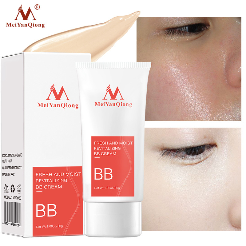 Bright White BB Cream Lightweight Hydrating Protective Makeup Base For Even Skin Tone Daily Wear