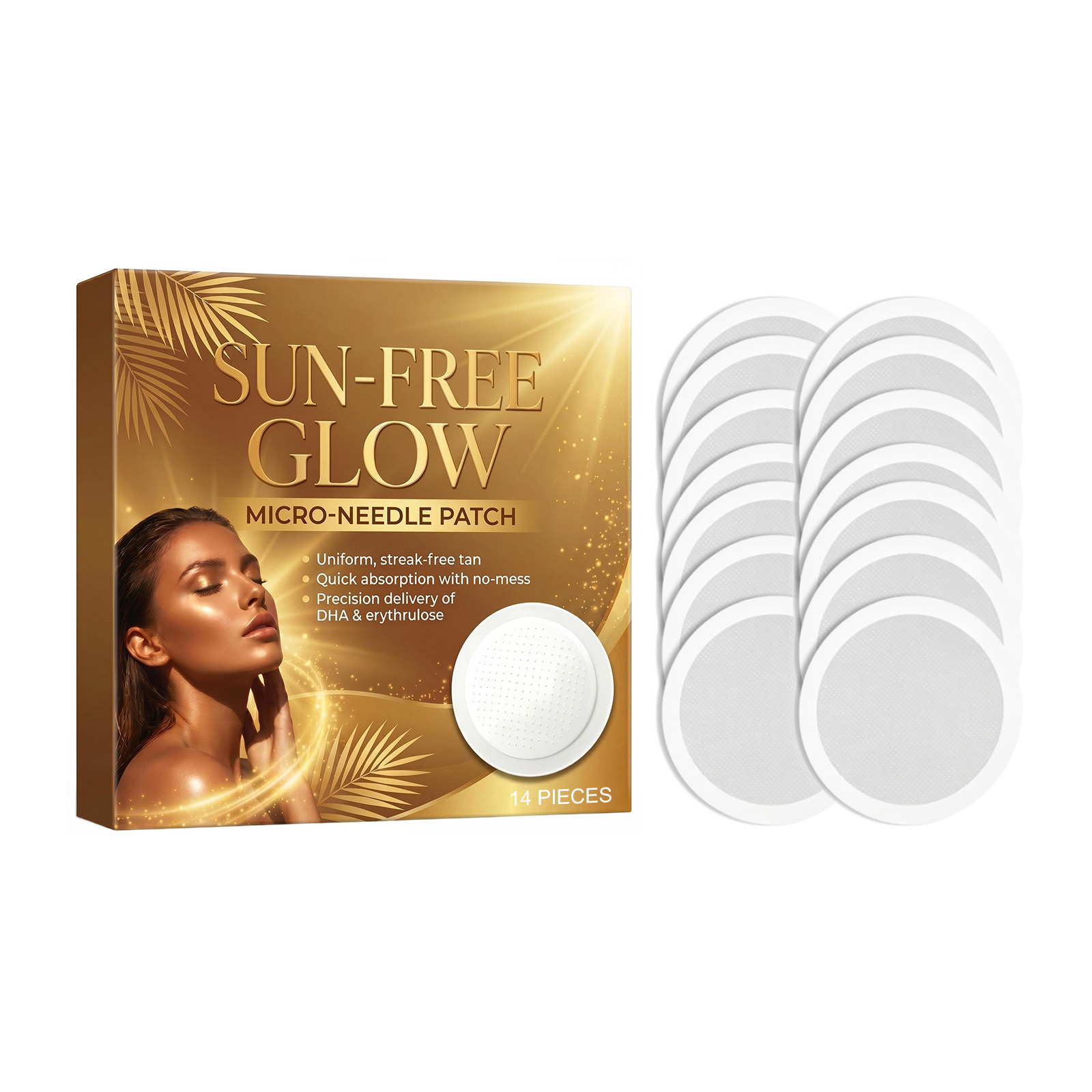 Sun Free Tanning Care Patch Moisturizing Refreshing Sunless Natural Bronze Skin Summer Outdoor Care Sticker Gentle Comfort Safe Mild Portable Soft Light Healthy