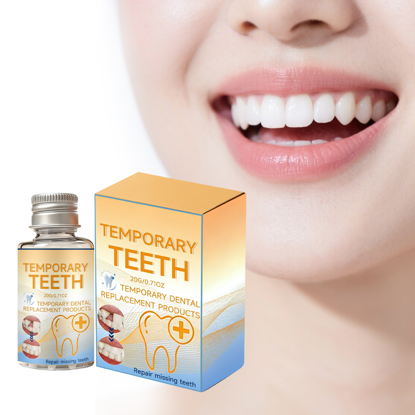 Temporary Shaping Dental Gum Comfortable Natural Fitting Convenient Modifying Beautiful Daily Tooth Smile Repair Fill Material