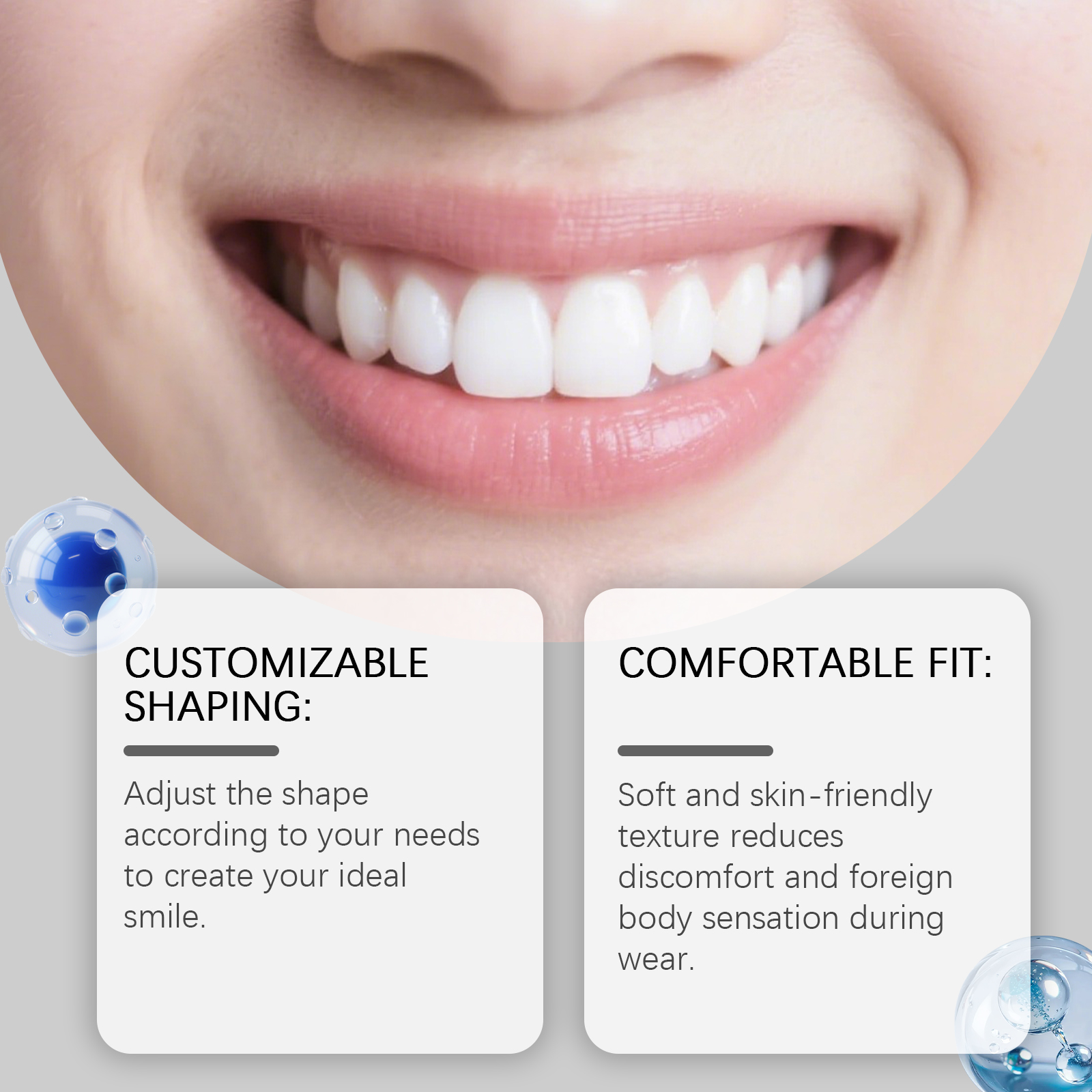 Temporary Shaping Dental Gum Comfortable Natural Fitting Convenient Modifying Beautiful Daily Tooth Smile Repair Fill Material