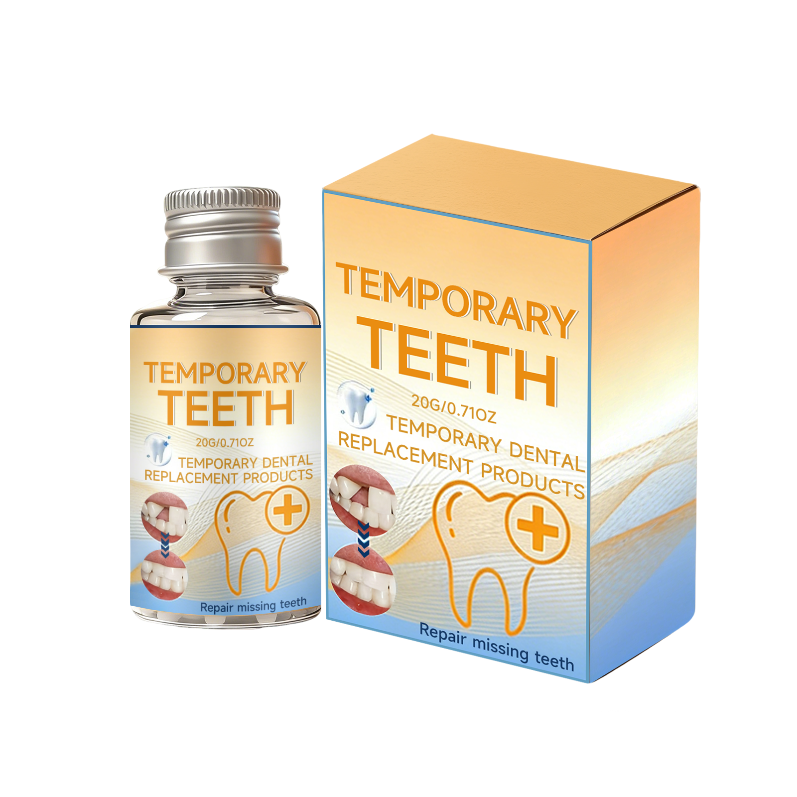 Temporary Shaping Dental Gum Comfortable Natural Fitting Convenient Modifying Beautiful Daily Tooth Smile Repair Fill Material