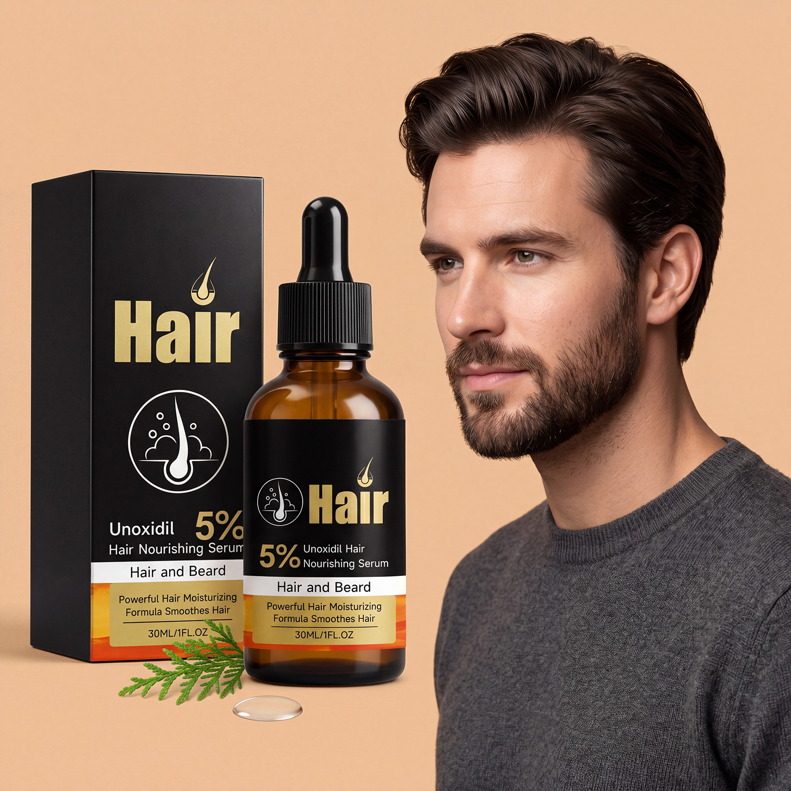 Hair Care Essence Light Texture Non Greasy Fresh Refreshing Daily Portable Full Body Fur Repair Serum