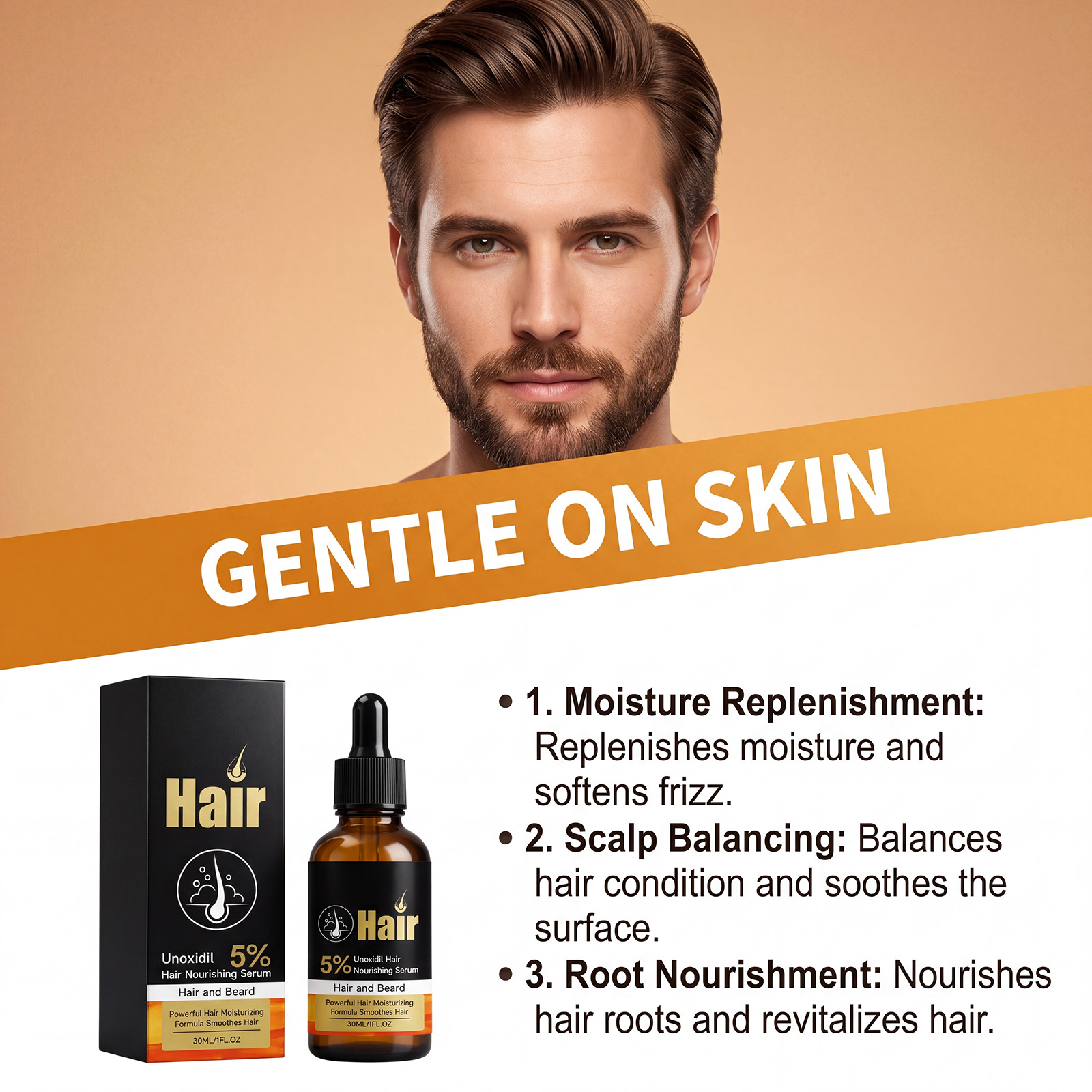 Hair Care Essence Light Texture Non Greasy Fresh Refreshing Daily Portable Full Body Fur Repair Serum