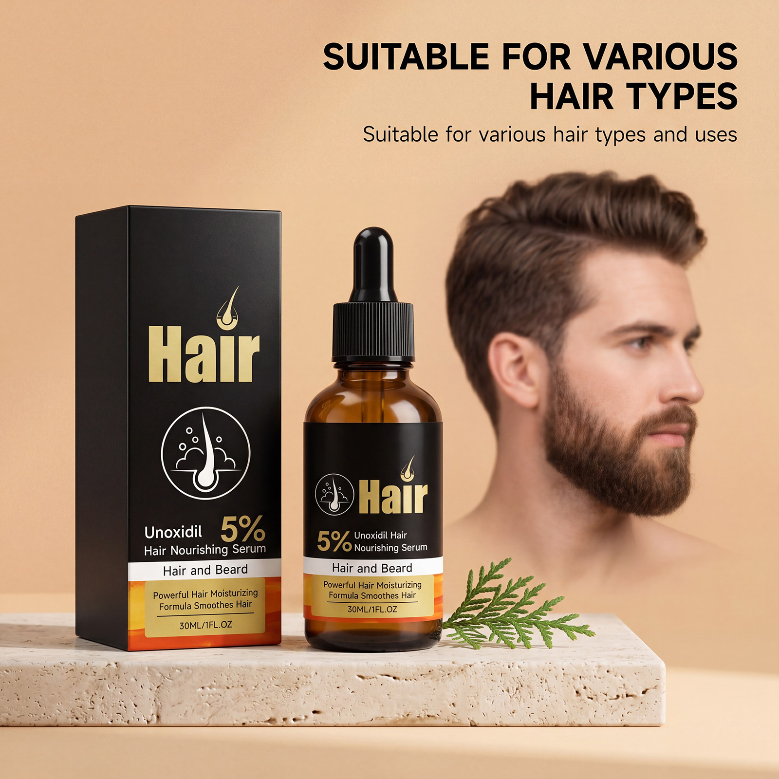 Hair Care Essence Light Texture Non Greasy Fresh Refreshing Daily Portable Full Body Fur Repair Serum