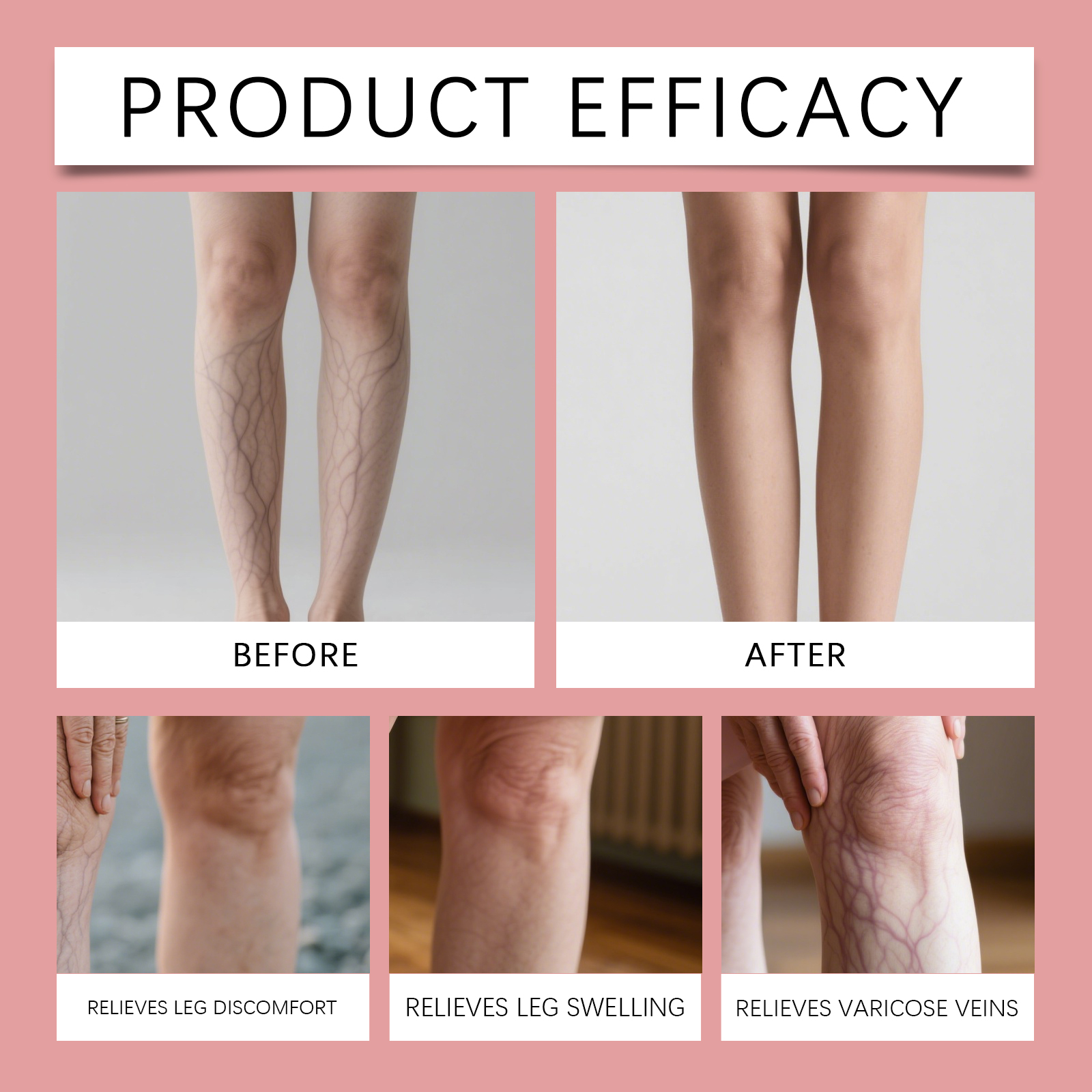 Leg Care Gel Mild Massage Texture Light Daily Smoothen Delicate Skin Relieve Tight Leg Discomfort