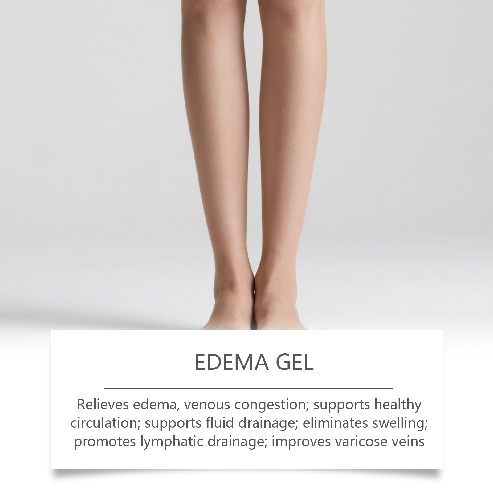 Leg Care Gel Mild Massage Texture Light Daily Smoothen Delicate Skin Relieve Tight Leg Discomfort