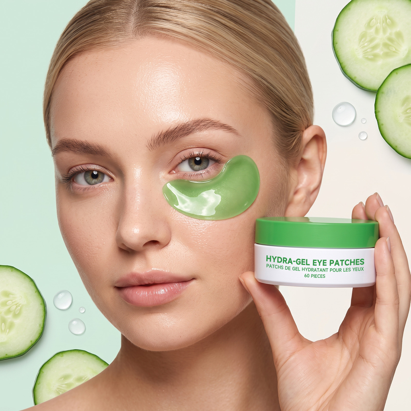 Moisturizing Gel Eye Mask Thin Light Close Fit Skin Friendly Mild Soft Hydrating Care Eye Surround Skin