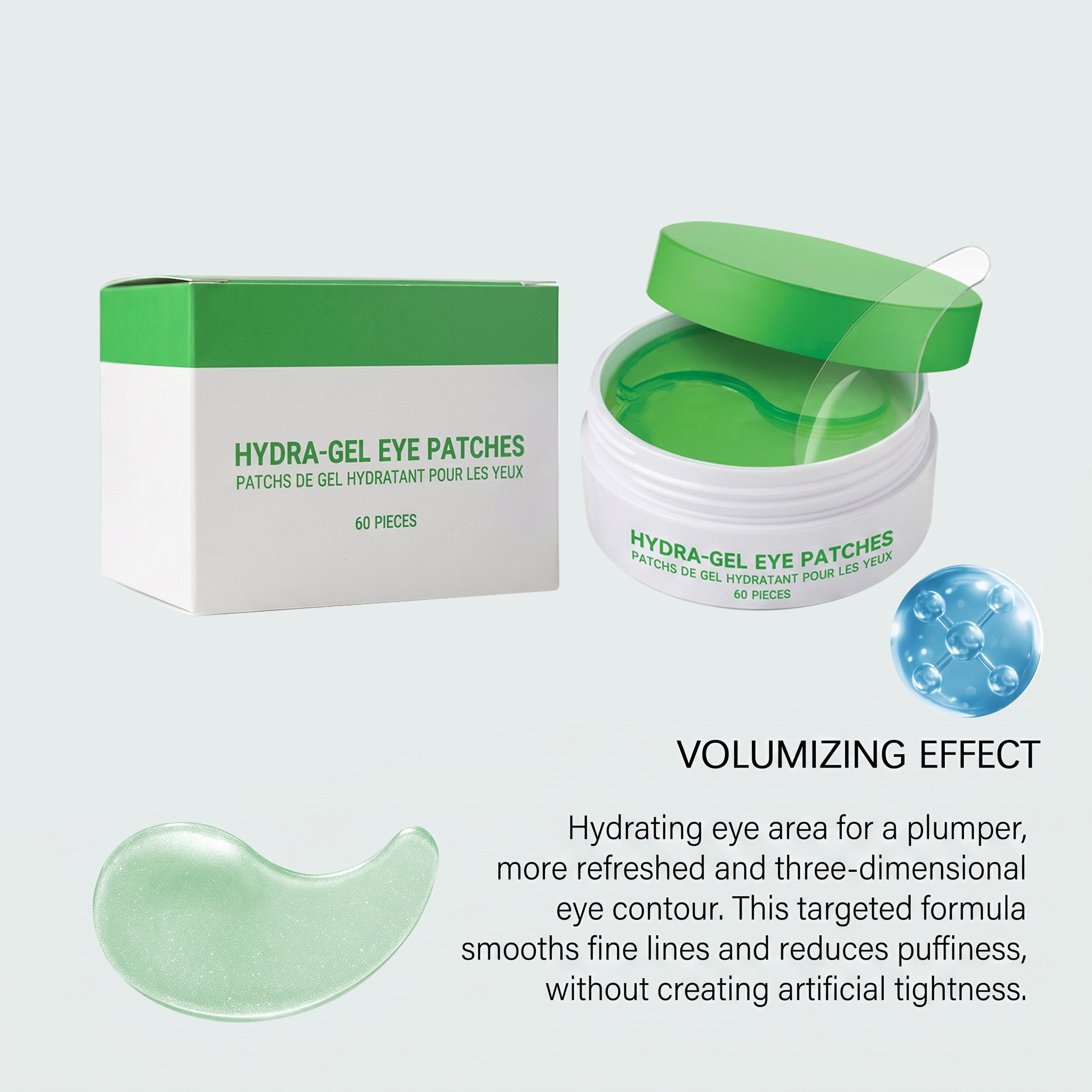 Moisturizing Gel Eye Mask Thin Light Close Fit Skin Friendly Mild Soft Hydrating Care Eye Surround Skin