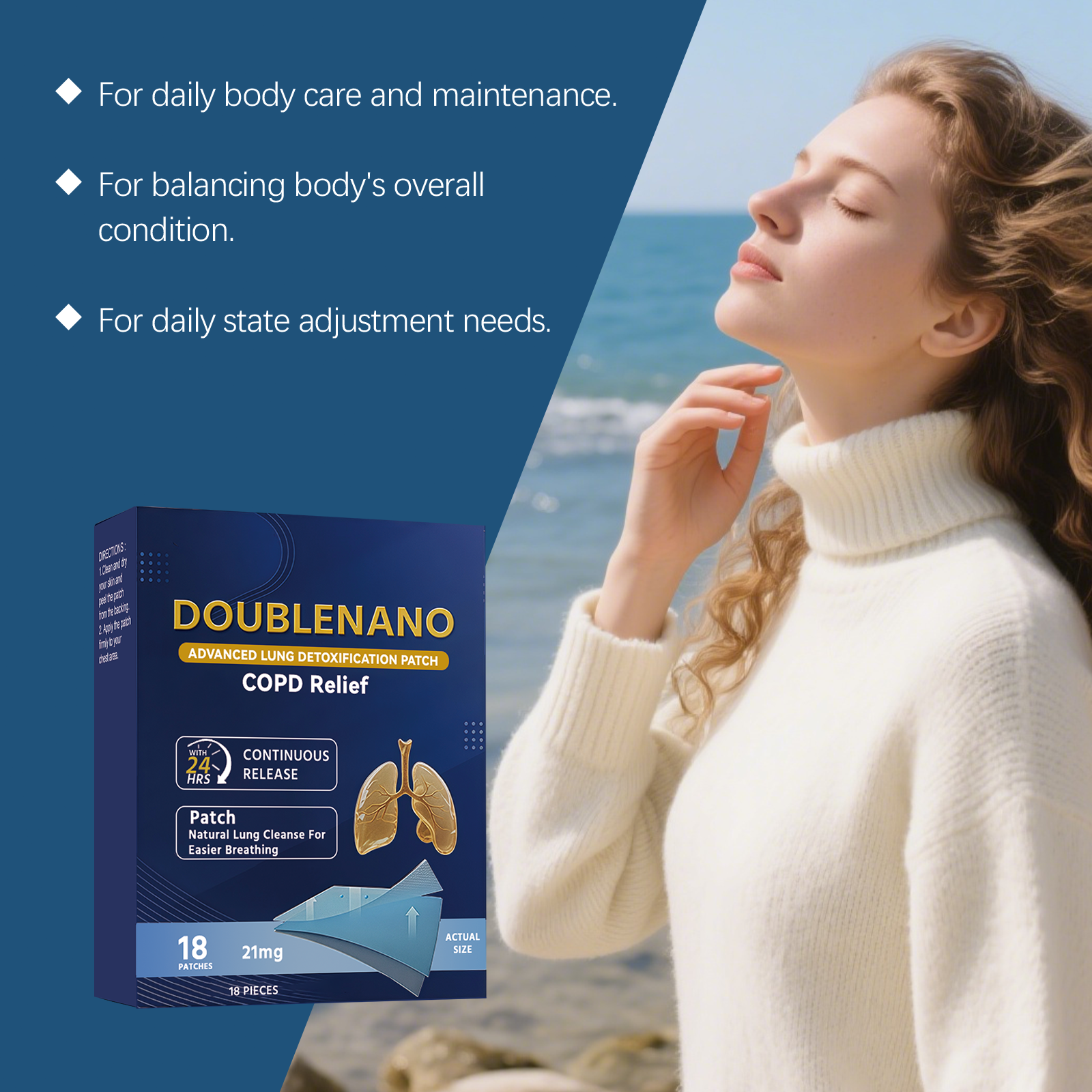 Body Care Patch Mild Herbal Ingredients Nourish Skin Soft Thin Fit Portable Daily Body Maintenance