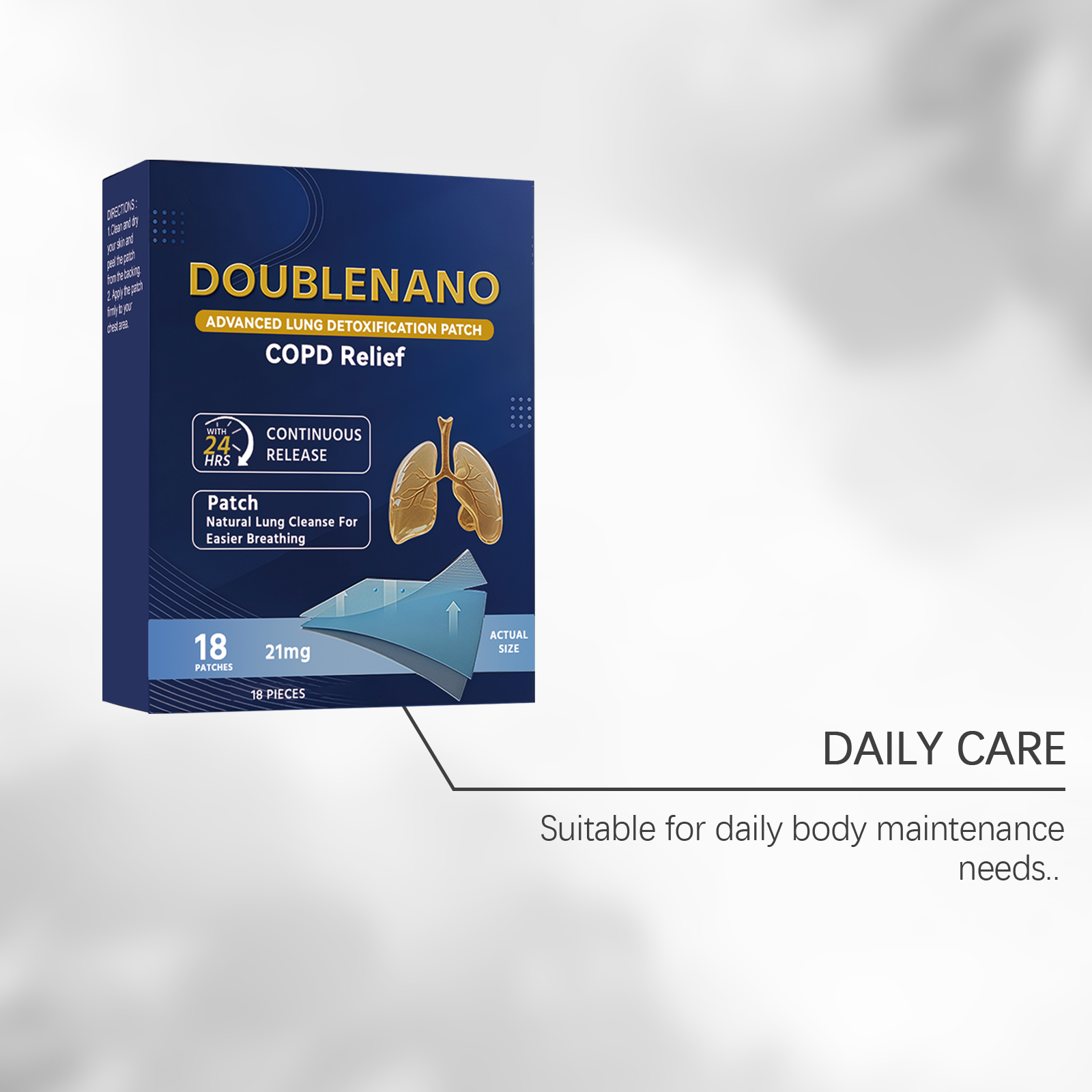 Body Care Patch Mild Herbal Ingredients Nourish Skin Soft Thin Fit Portable Daily Body Maintenance