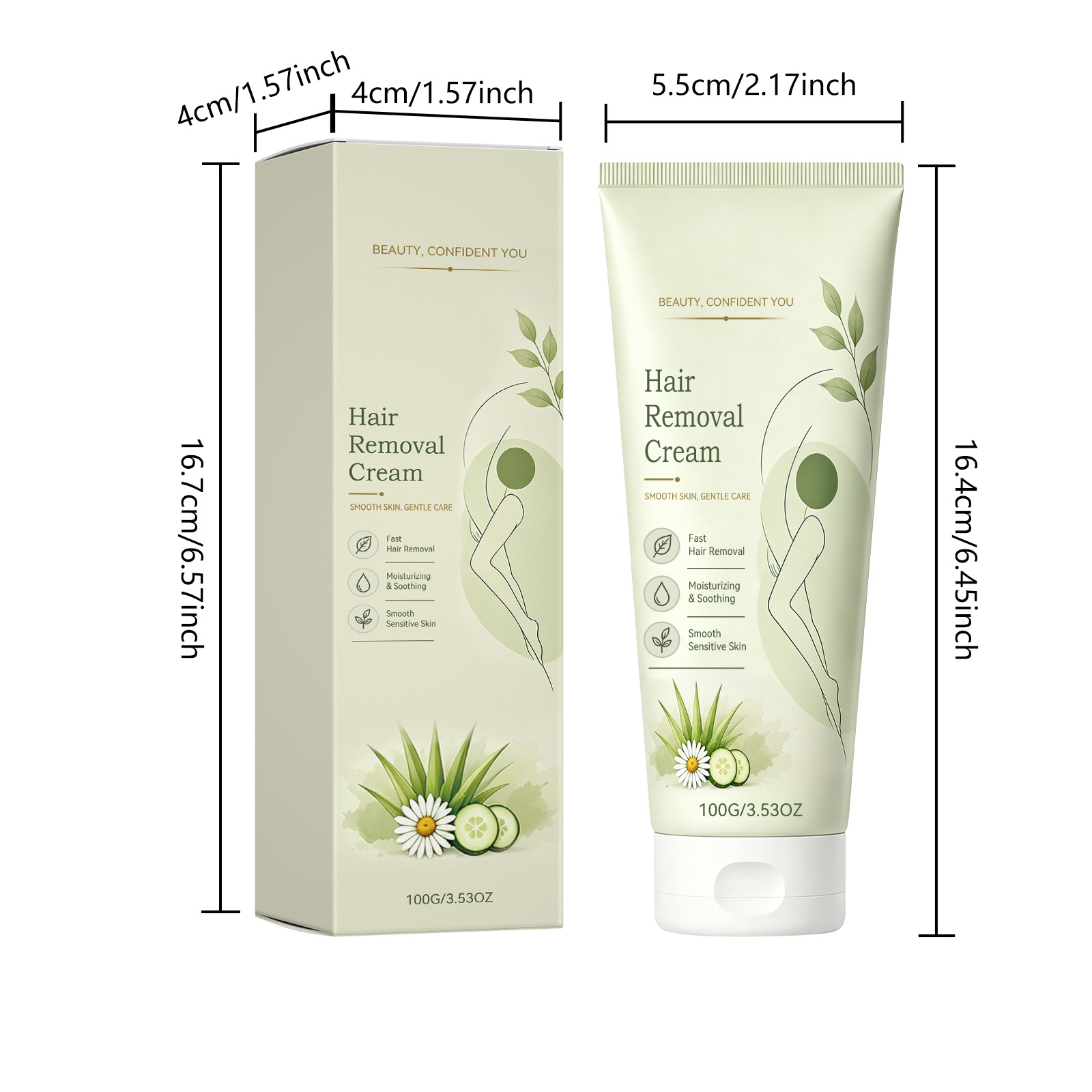 Mild Hair Removal Cream Delicate Portable Skin Care Soft Smooth Daily Body Cleansing
