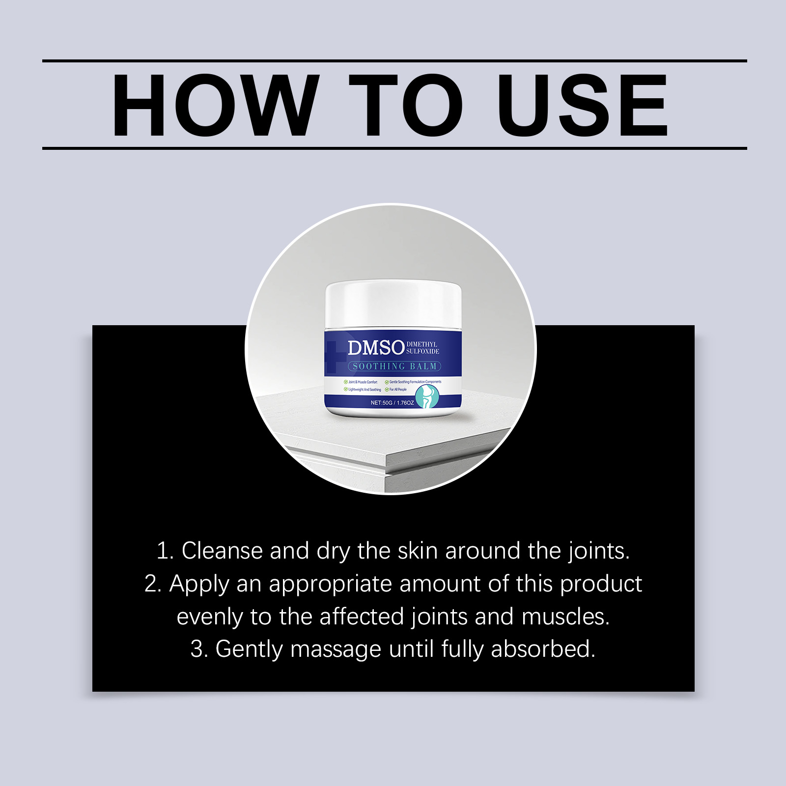 Joint Care Cream Mild Ingredients Moisturizing Comfort Daily Care Massage Apply Body Joints