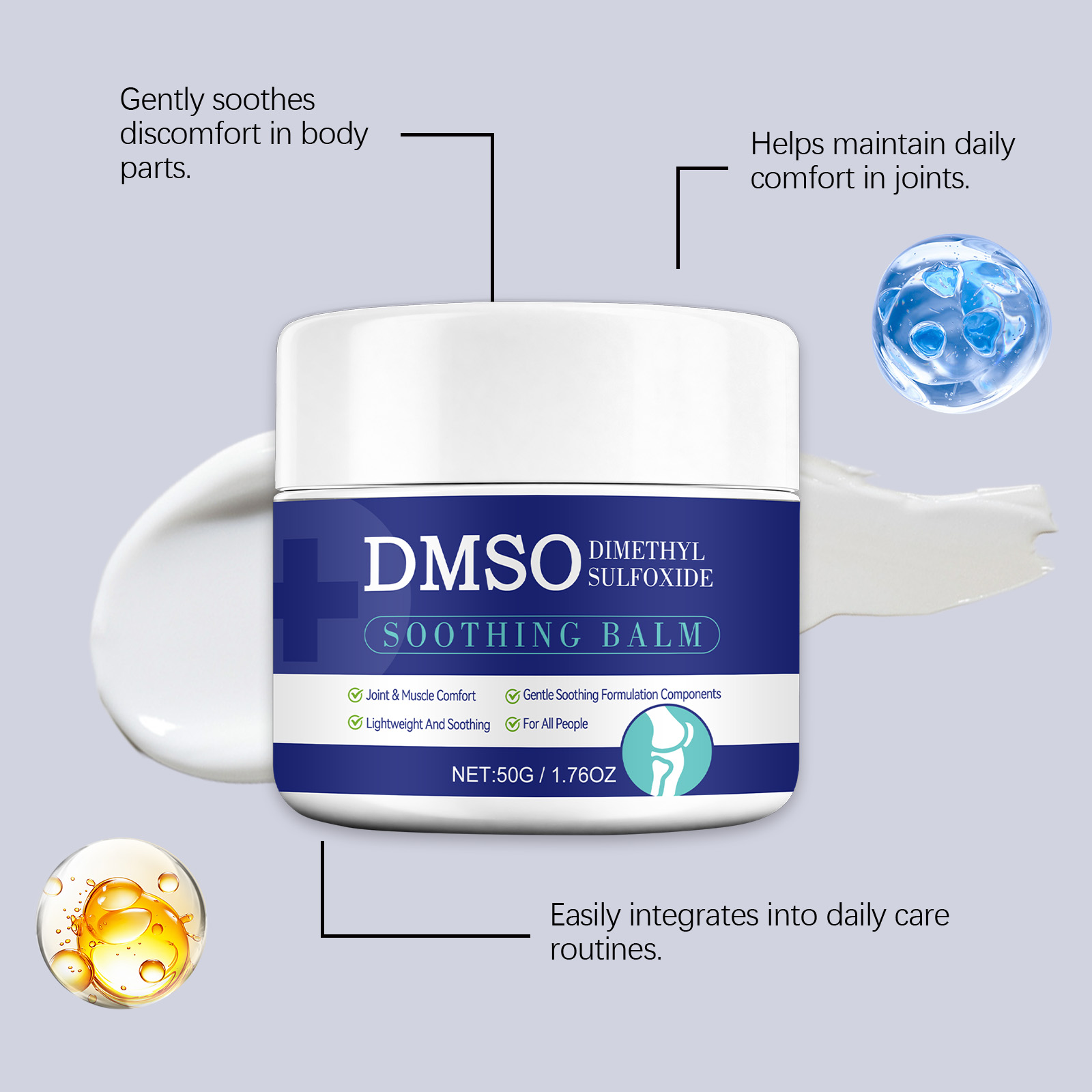 Joint Care Cream Mild Ingredients Moisturizing Comfort Daily Care Massage Apply Body Joints
