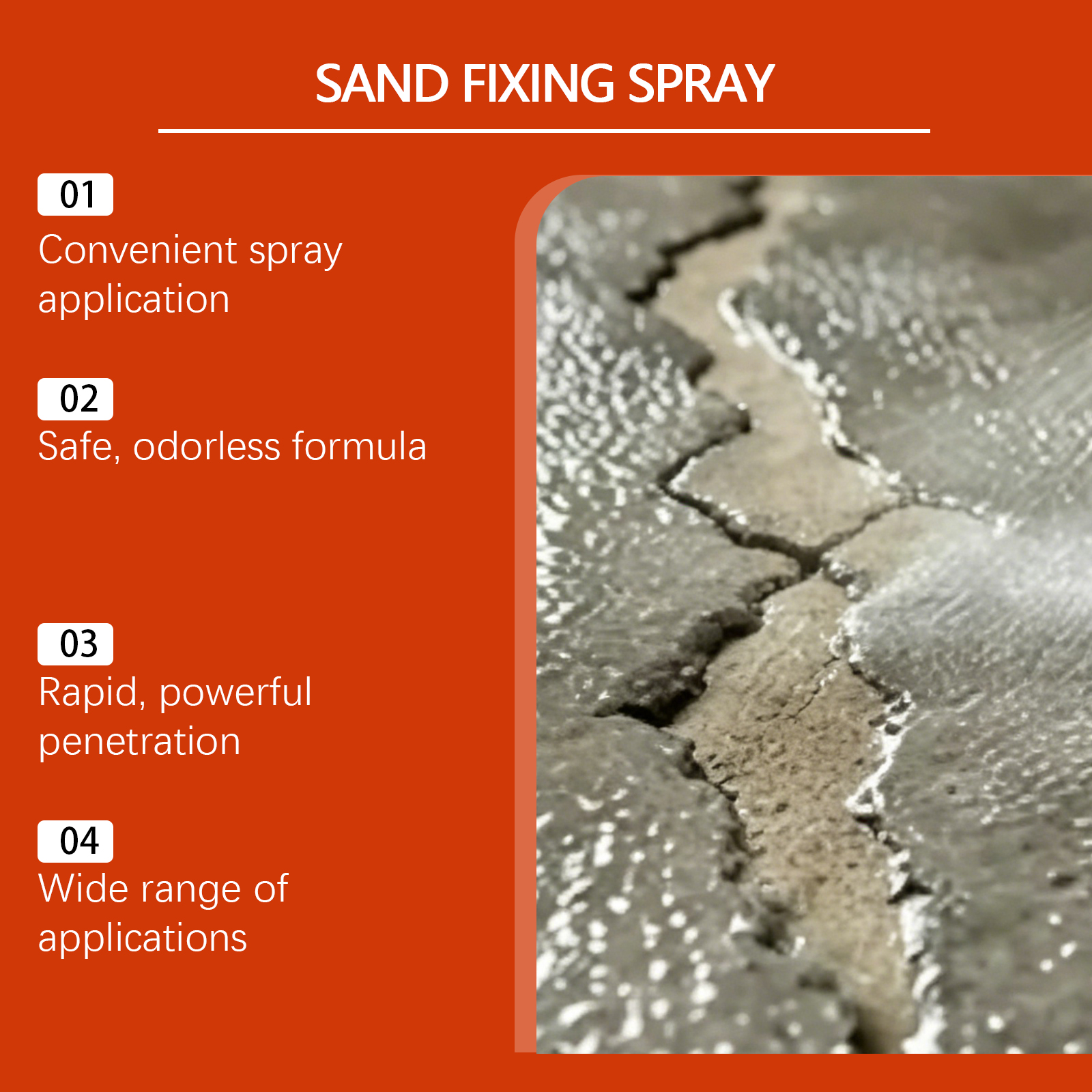 Solid Sand Spray Crack Repair Waterproof Anti Stain Non Tile Breaking Renovation Daily Household Kitchen Bathroom Floor Wall