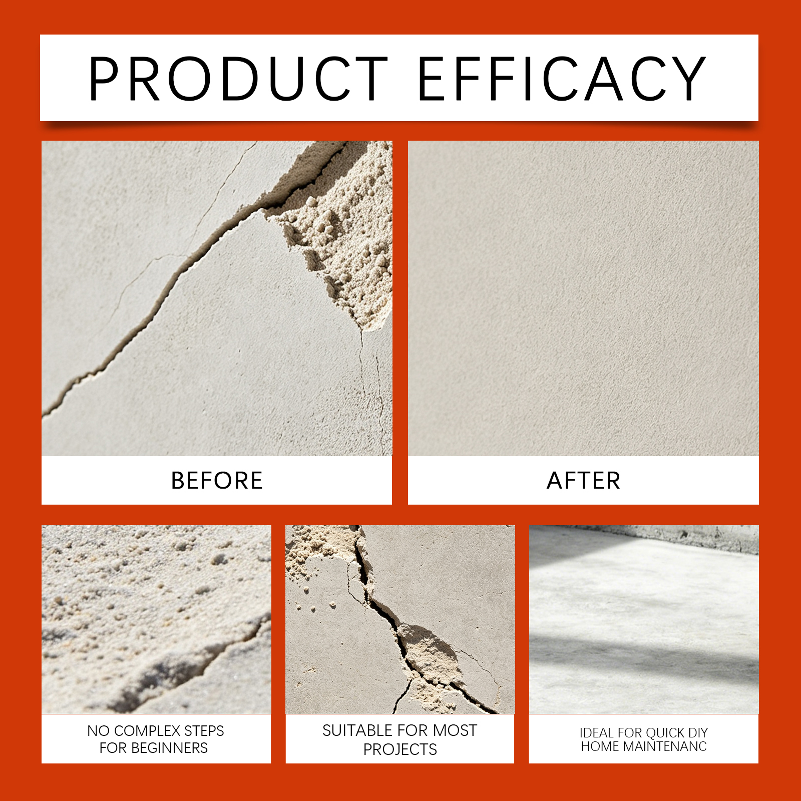 Solid Sand Spray Crack Repair Waterproof Anti Stain Non Tile Breaking Renovation Daily Household Kitchen Bathroom Floor Wall