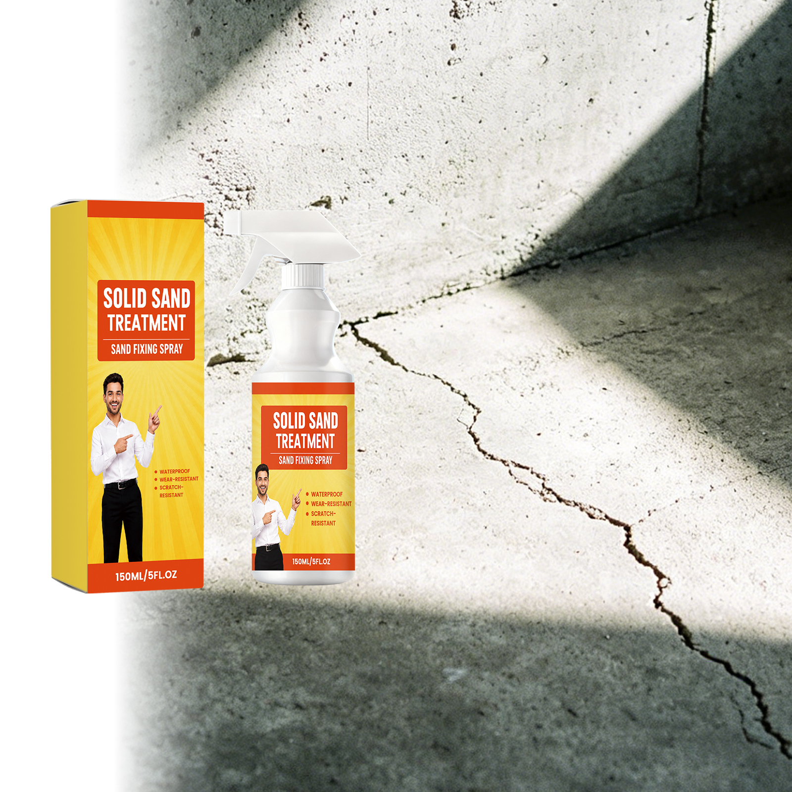 Solid Sand Spray Crack Repair Waterproof Anti Stain Non Tile Breaking Renovation Daily Household Kitchen Bathroom Floor Wall