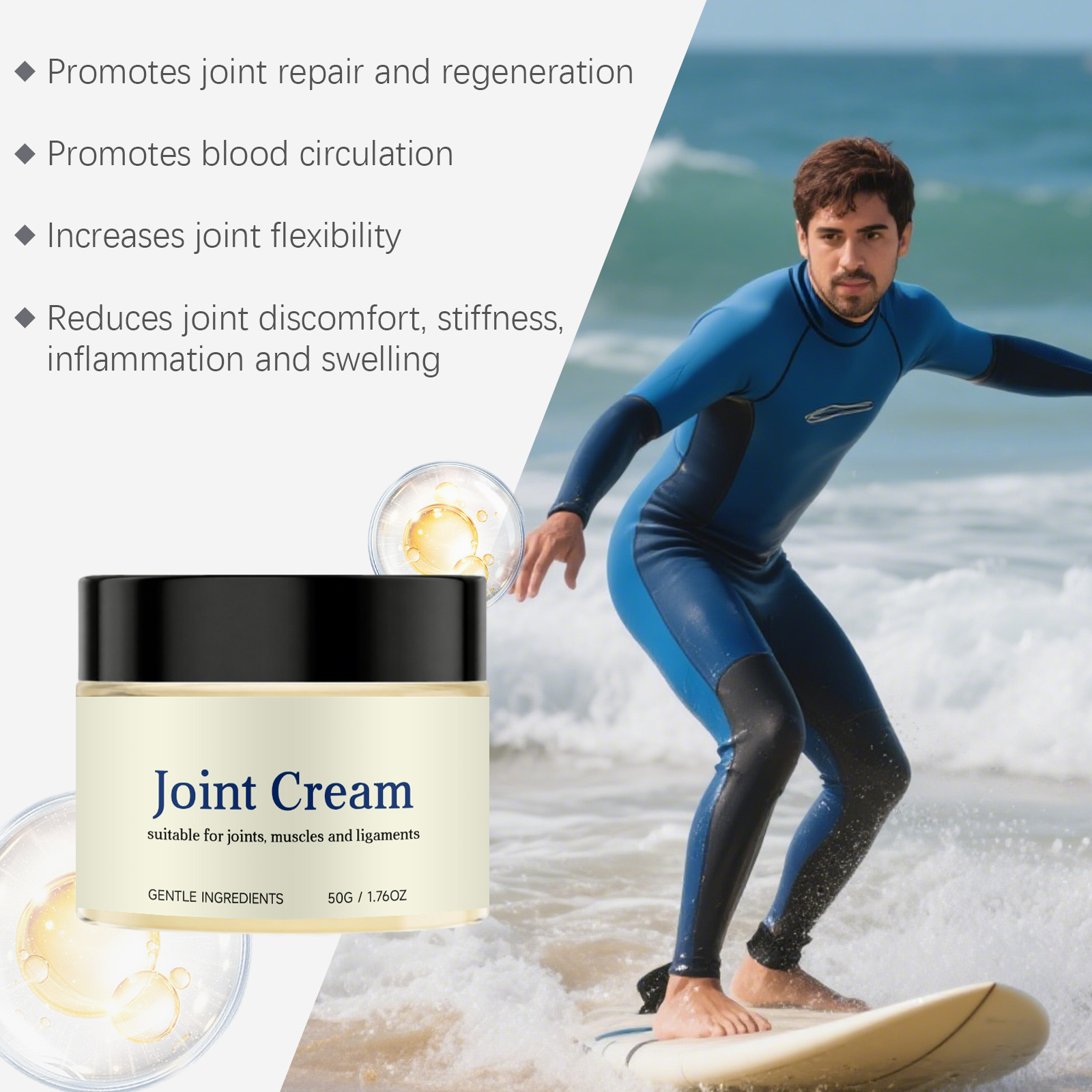 Joint Cream Daily Nourishing Body Muscle Knee Shoulder Elbow Comfort Massage External Care Ointment
