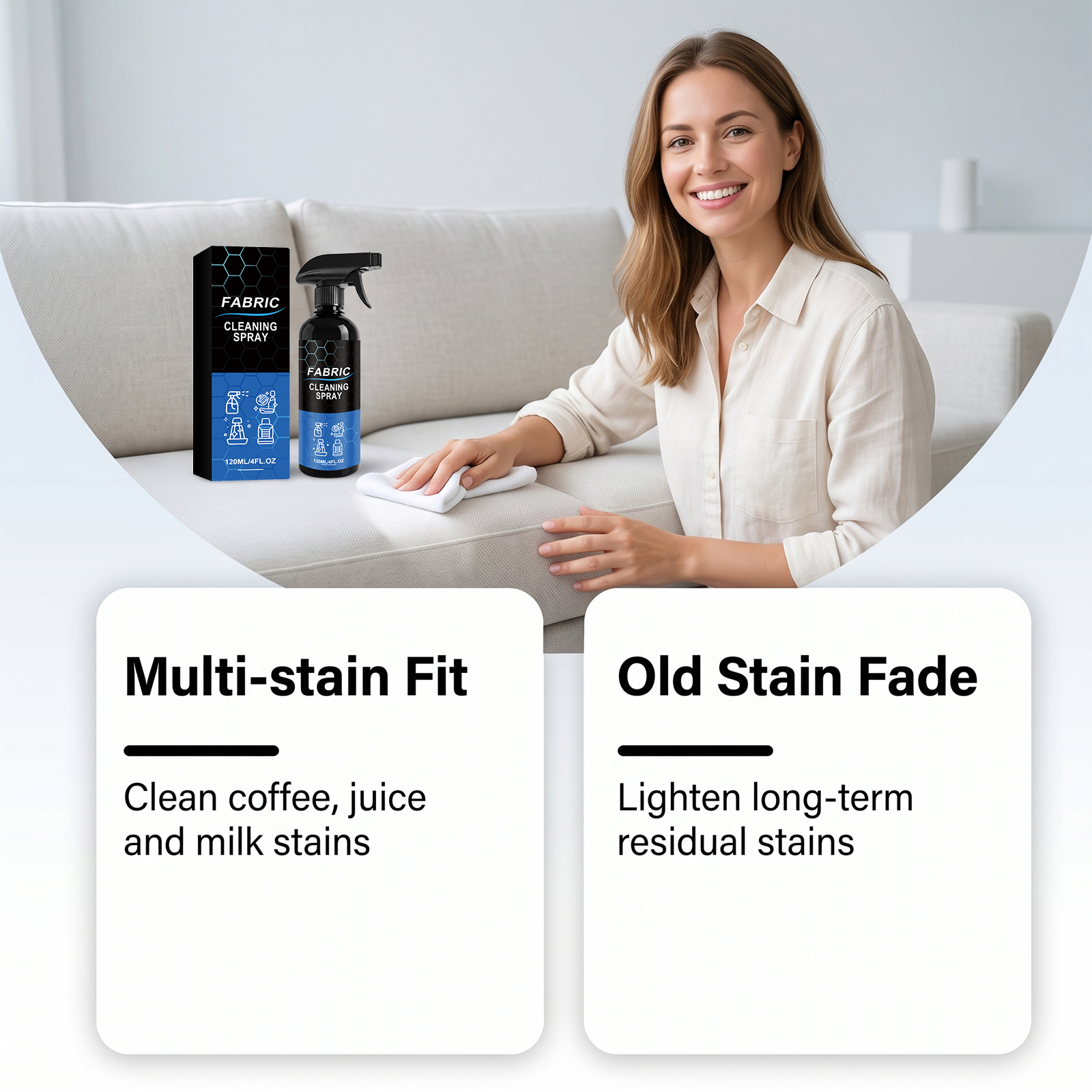 Interior And Plastic Cleaner Gentle Daily Cleansing For Auto Seats Sofas Multiple Materials