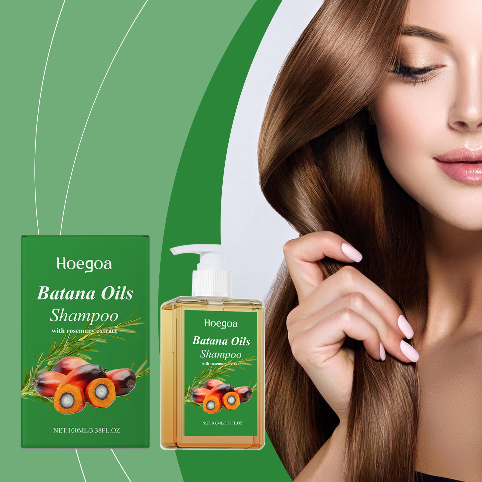 Batana Oil Shampoo with Rosemary Extract Repairs Split Ends Reduces Hair Breakage