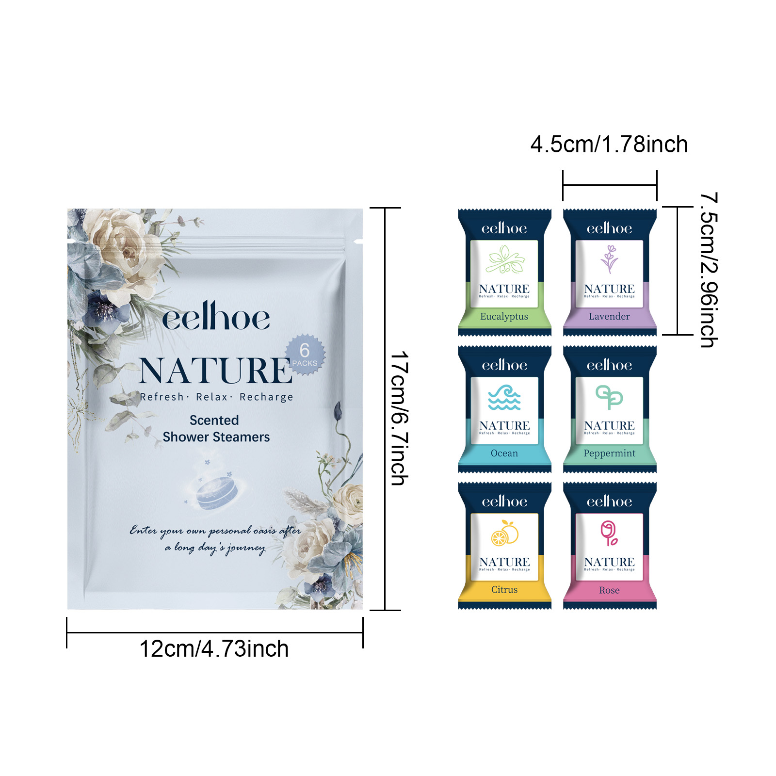 Shower Steamers Set Deep Cleansing Moisturizing Aromatherapy With Six Relaxing Scents For Bathroom Spa Experience 6 Pack
