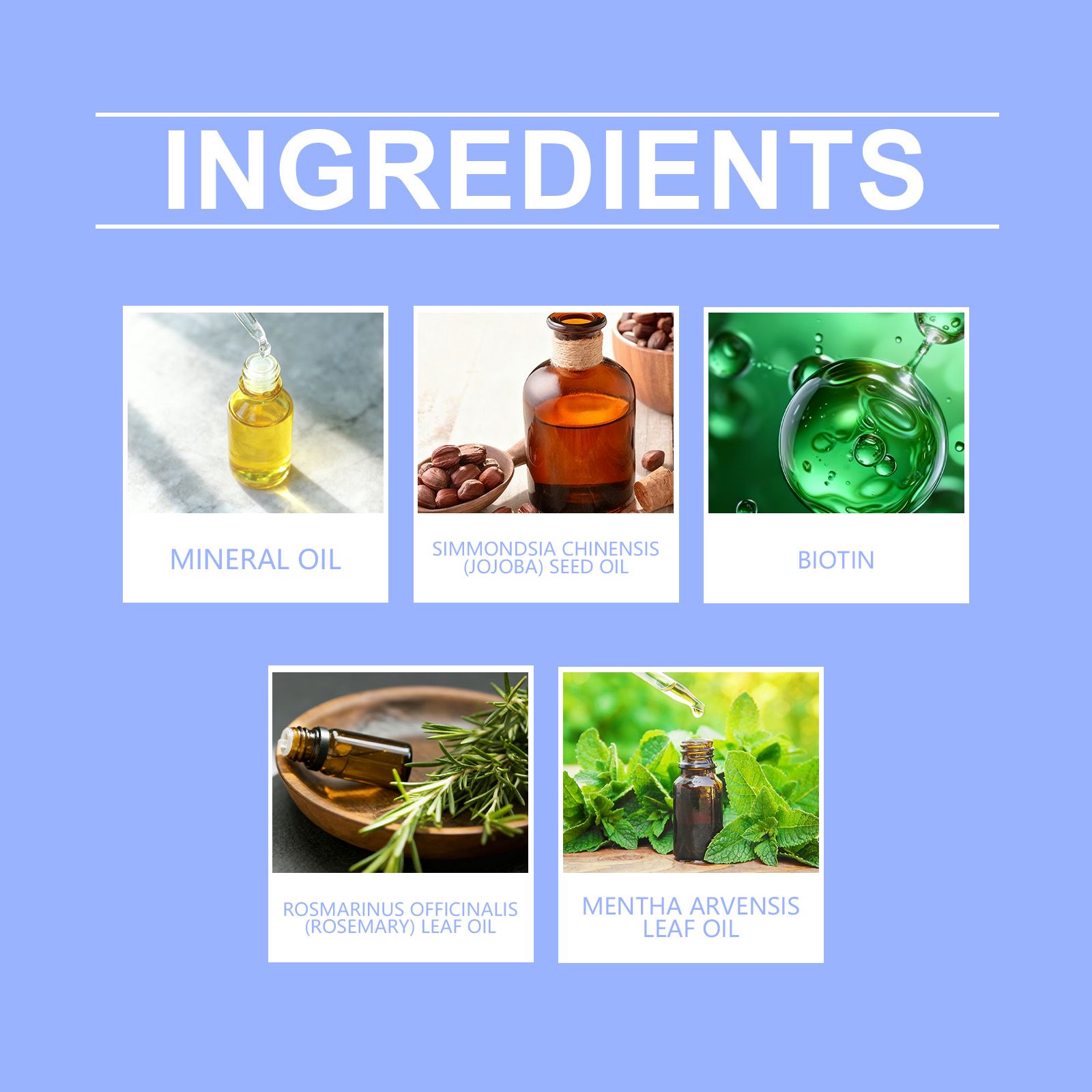 Rosemary Hair Oil Nourishing Moisturizing For Dry Frizzy Hair Strengthening And Daily Care