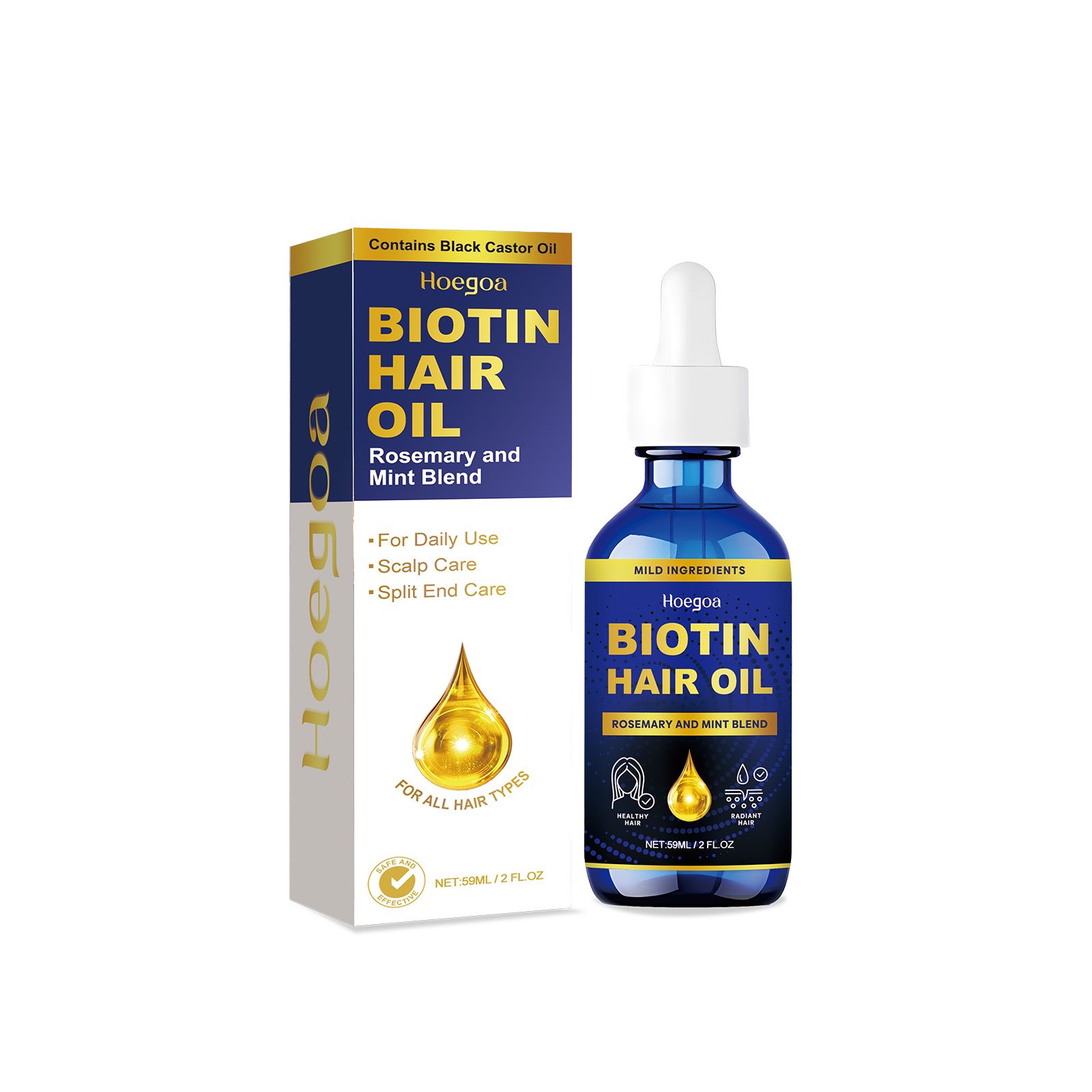 Rosemary Hair Oil Nourishing Moisturizing For Dry Frizzy Hair Strengthening And Daily Care