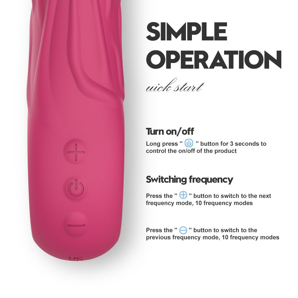 Wand Vibrator Sex Toy Glans G-Spot Massager Vibrator with 10 Vibration Frequencies Female Masturbation Vibrator Adult Toys for Couples