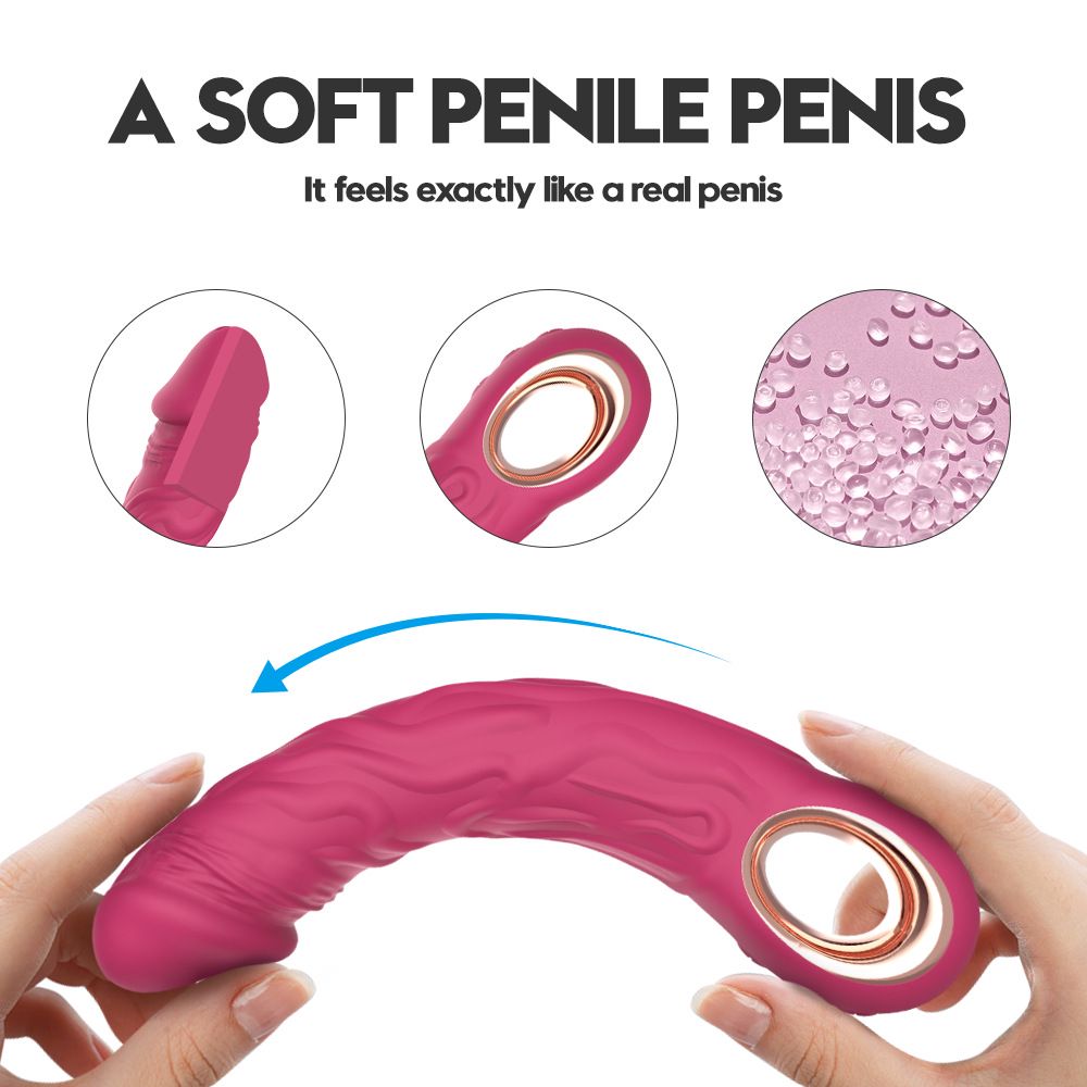 Wand Vibrator Sex Toy Glans G-Spot Massager Vibrator with 10 Vibration Frequencies Female Masturbation Vibrator Adult Toys for Couples