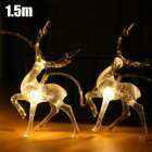 Xmas Christmas Deer String Fairy Lights Tree LED Twinkle Lights Garden Decors