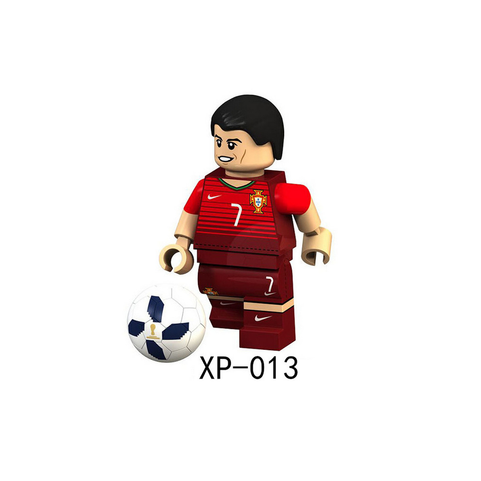 Minifigures Building Blocks Toy World Cup Football Team Series Compatible with Lego for Collection Cake Decorations Easter Eggs 8 Pcs Set