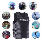 (XS) Neoprene Adult Life Jacket Kayak Ski Buoyancy Aid Vest Sailing Boating Jacket Float Vest Swimming Professional Life Jacket for Adult Safety Water Sports