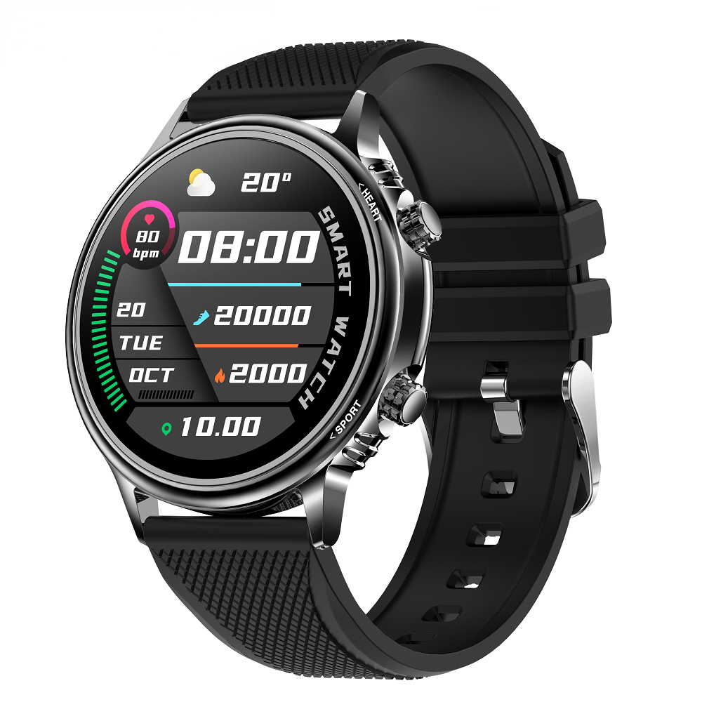 Smart Watch 1.32 Waterproof Oxygen Blood Pressure Bluetooth 5.0 Magnetic Charging Smartwatch