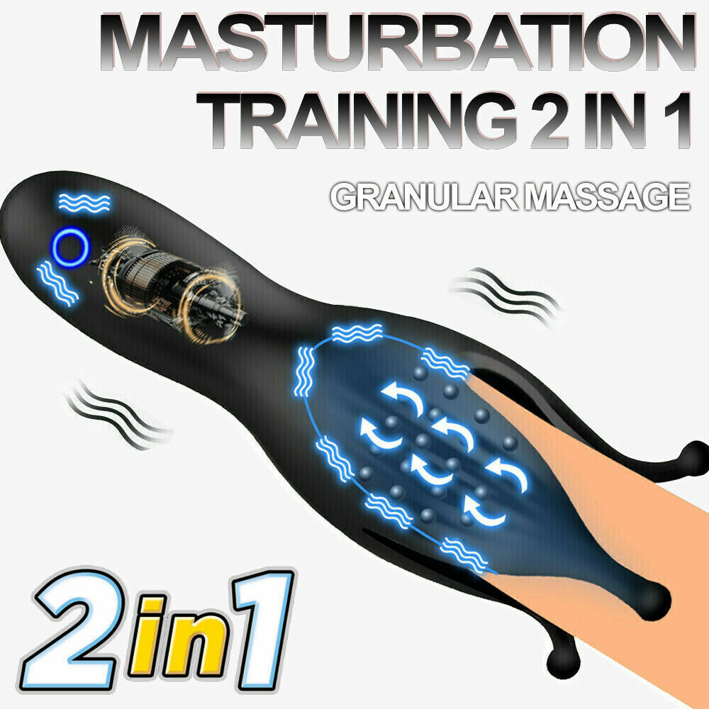 Glans Vibrator Vibrating Penis Head Massager Sex Toys Male Masturbator Adult Toys Testicle Sex Dolls For Men Trainer 2 in 1 Nipple Vibrators and Clitoral Stimulator for Women