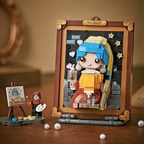 Photo Frame Painting Assembly Blocks DIY Building blocks Home Decoration Model Toys For Children