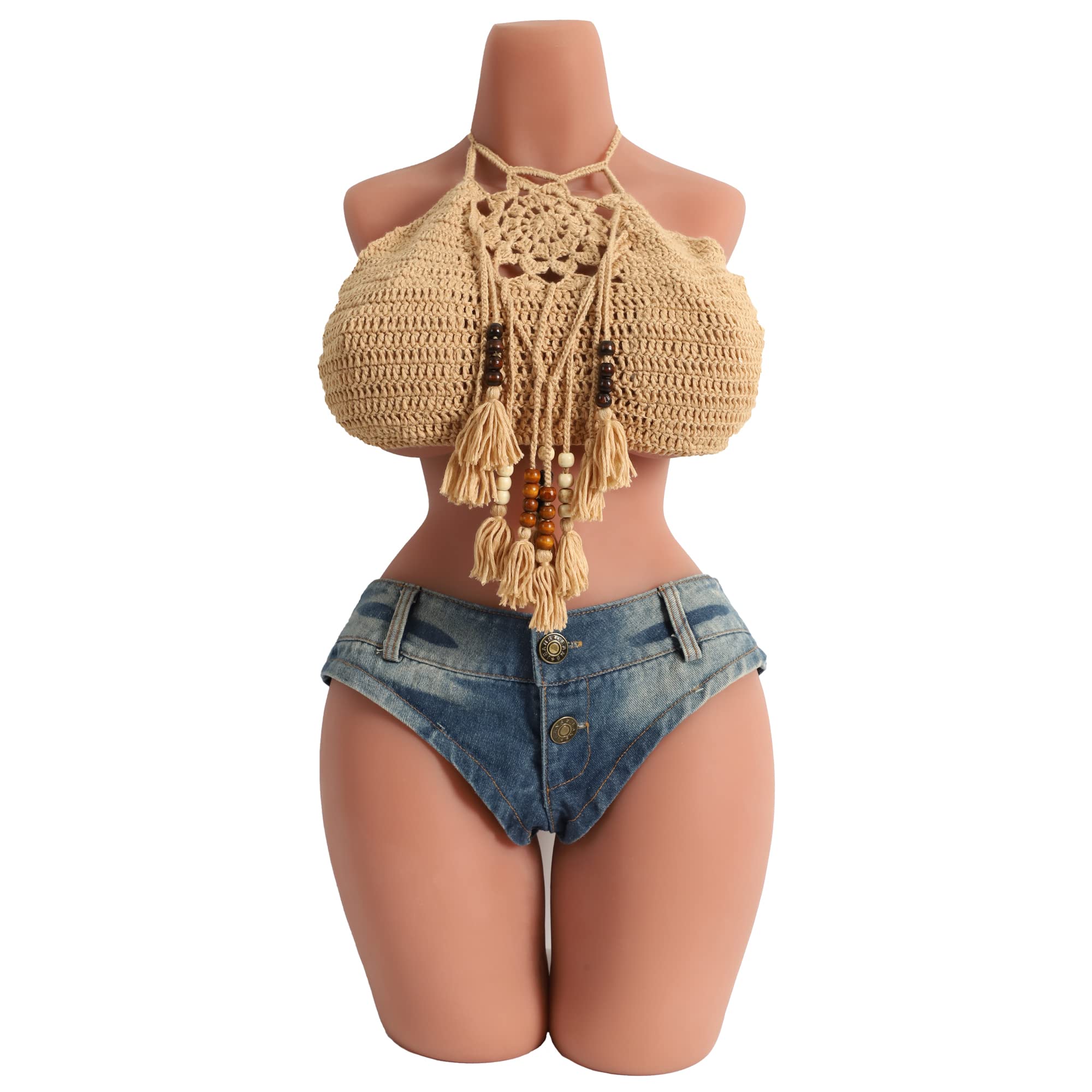 Sex Doll Male Masturbator Female Body Torso Sex Dolls Adult Toys Lifelike Love Doll Sex Toys for Men with Realistic Boobs Vaginal Anal Men Masturbation Orgasm 35LB