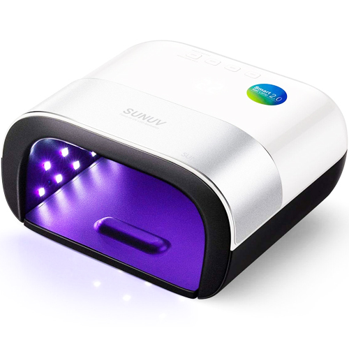 Led Nail Lamp SUNUV 48W Nail Dryer UV Lamps for Gel Polish Curing Light Machine Professional Pedicure Tool Nail Equipment Rechargable Automatic Sensor LCD Display Smart Timer Quick-Drying for Home and Nail Salon Use