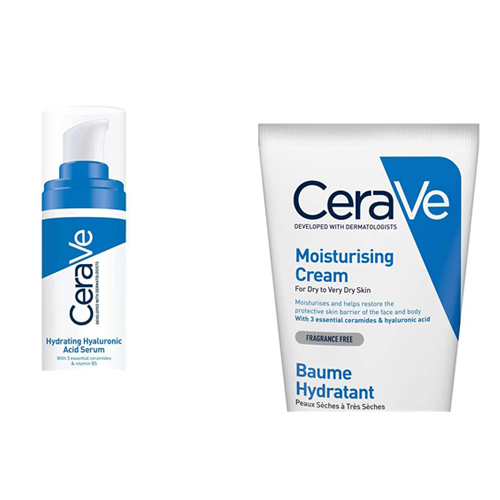 (Hydrating Hyaluronic Acid Serum) CeraVe Hydrating Hyaluronic Acid Serum 30ml for All Skin Types Blemish Control Face Cleanser Moisturiser Lotion Hydrating Cleanser Moisturising Cream