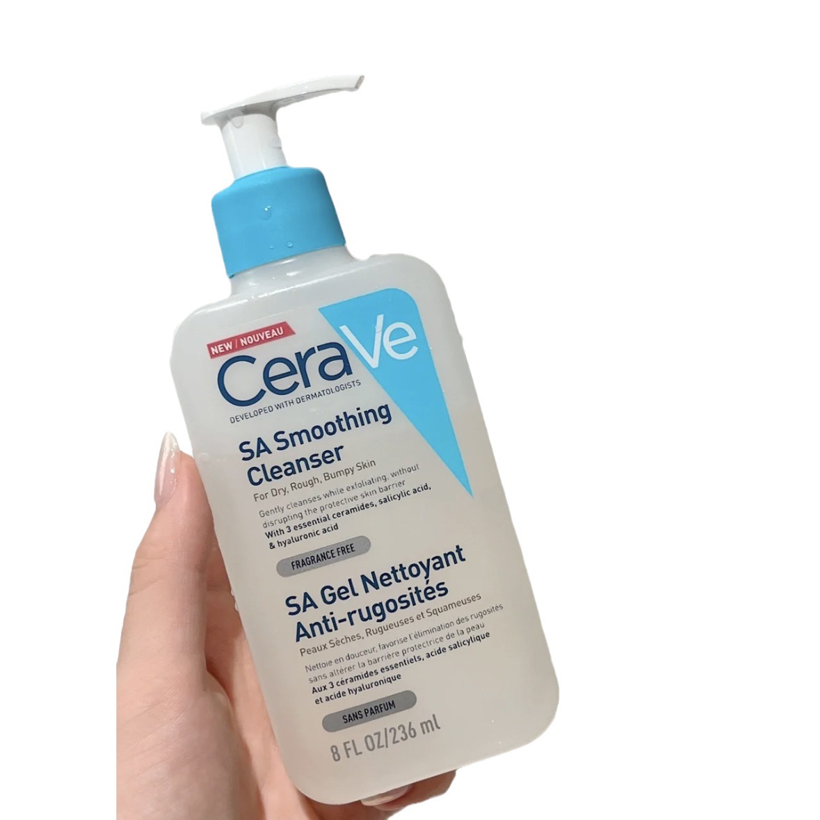 CeraVe SA Smoothing Cleanser with Salicylic Acid for Dry Rough and Bumpy Skin 236ml