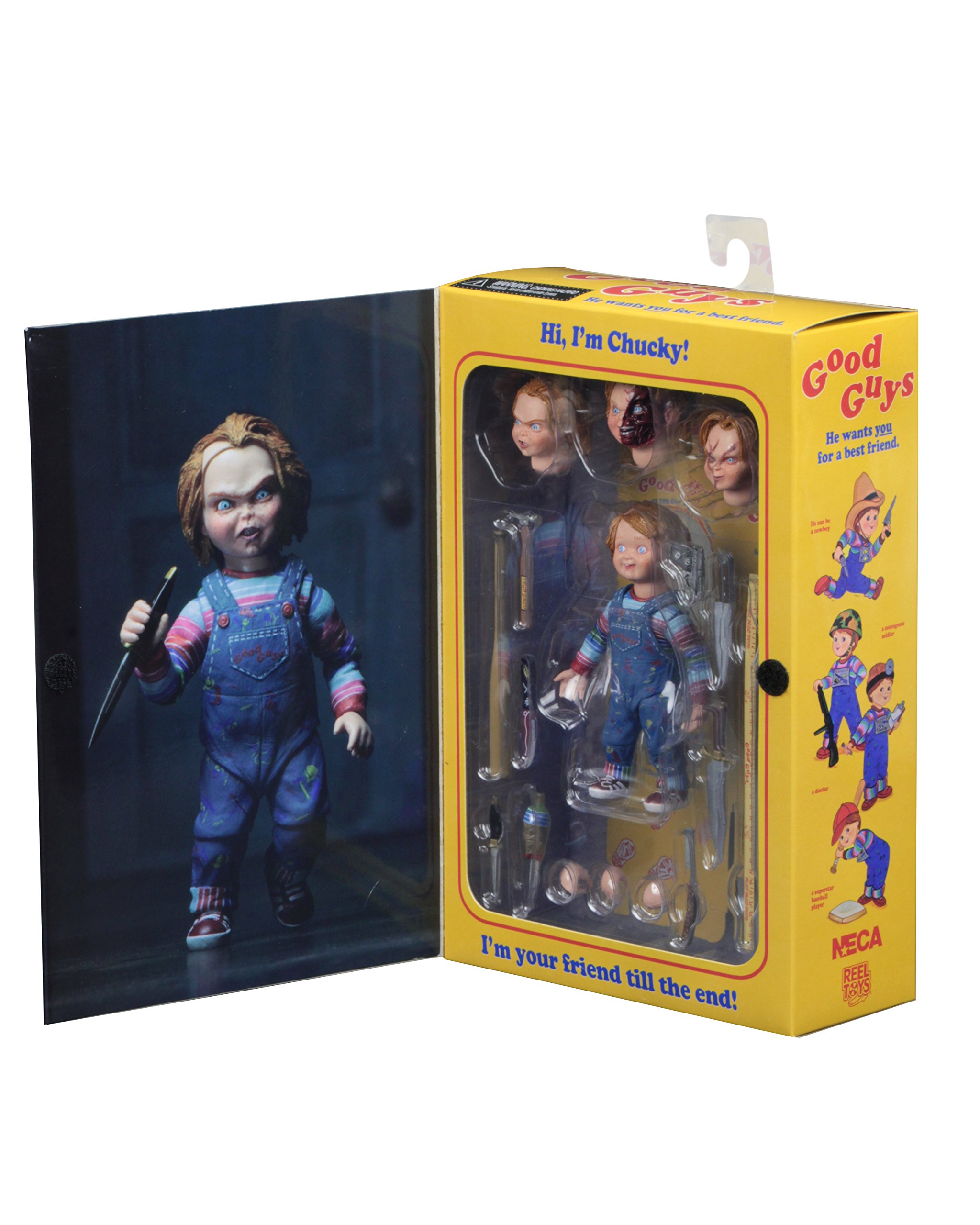 NECA Chucky 4 inch Scale Action Figure Ultimate Chucky Multicolour