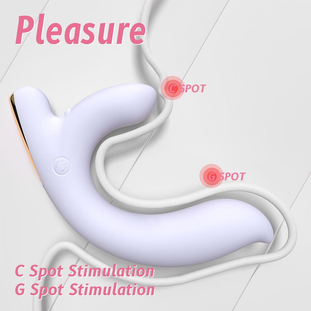 (White) Portable Vibrators Sex Toys for Women Real Soft Smart Rechargeable Female Masturbation Pleasure Vibrator Fox Tail Adult Toys Cute Bendable Vibrator