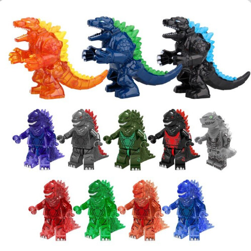 12Pcs Godzilla King Of The Monsters Minifigure Fit Lego Kid Toy