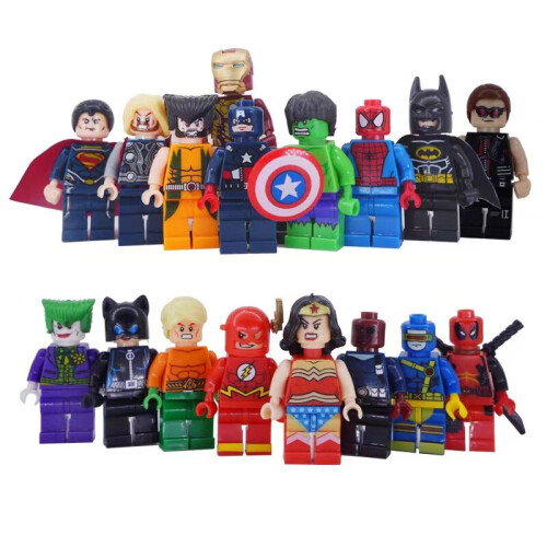 16pcs Marvel Avengers Super Heroes Mini Figures Dc Set Fit Lego