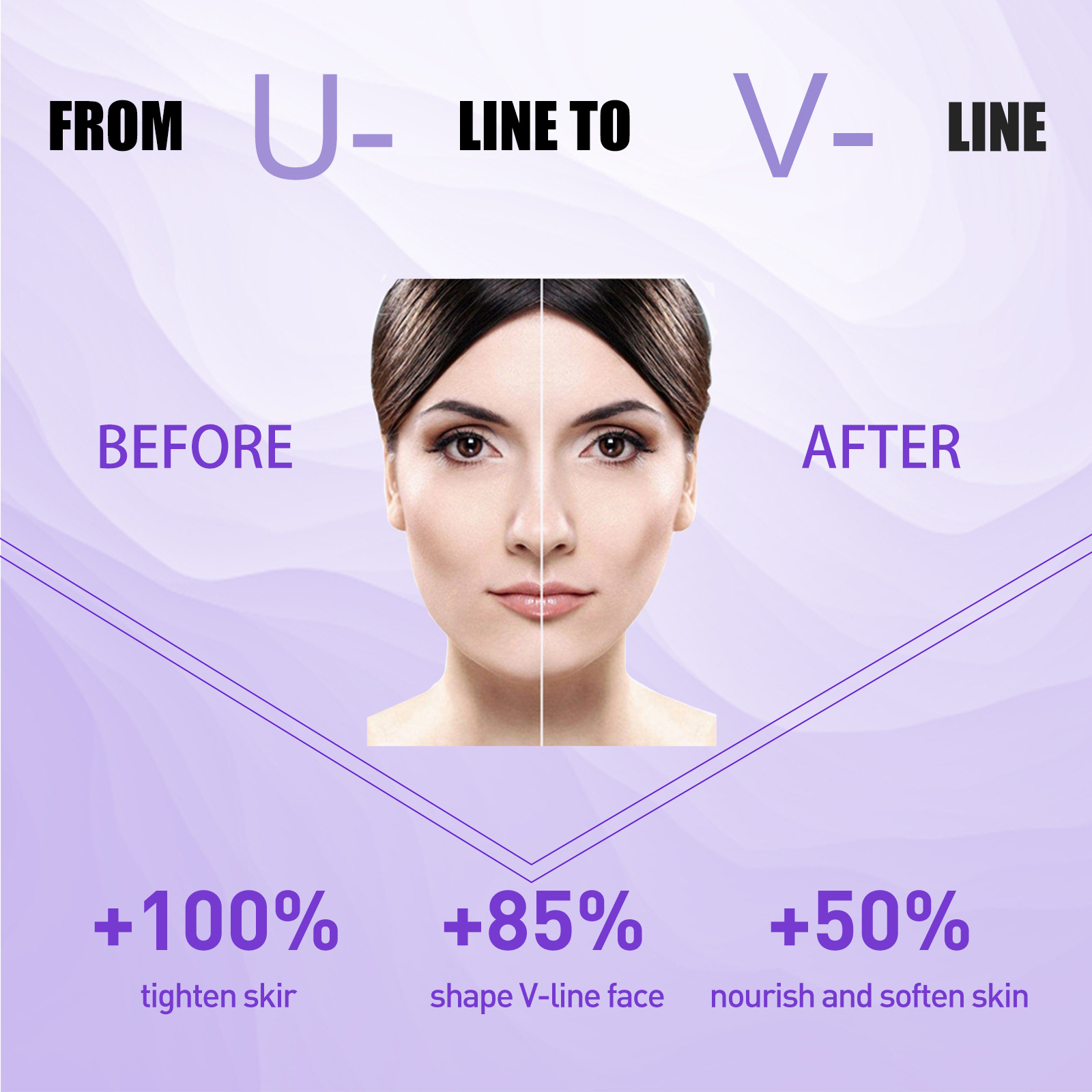 Firming Micro Face Cream V Face Cream Instant Face Lift Cream Facial Lifting Firming Slimming Removal Masseter Muscle Double Chin Face Fat Burning