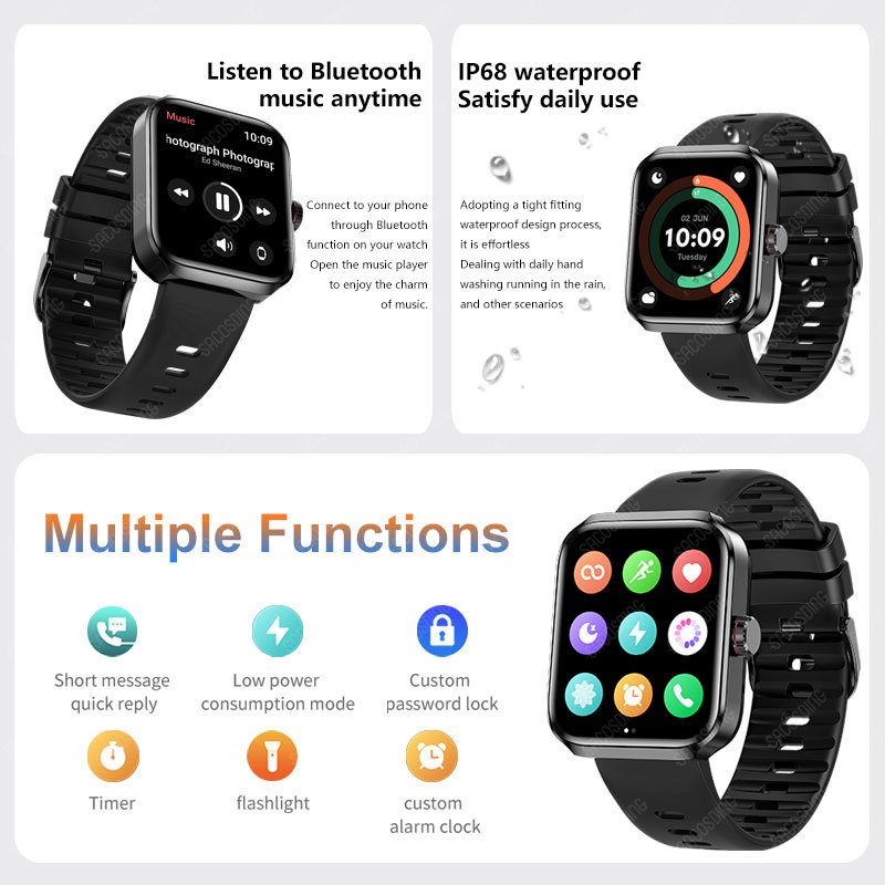 Smart Watch Bluetooth Call Sports Fitness Tracker GPS Smart Watches for Men Women