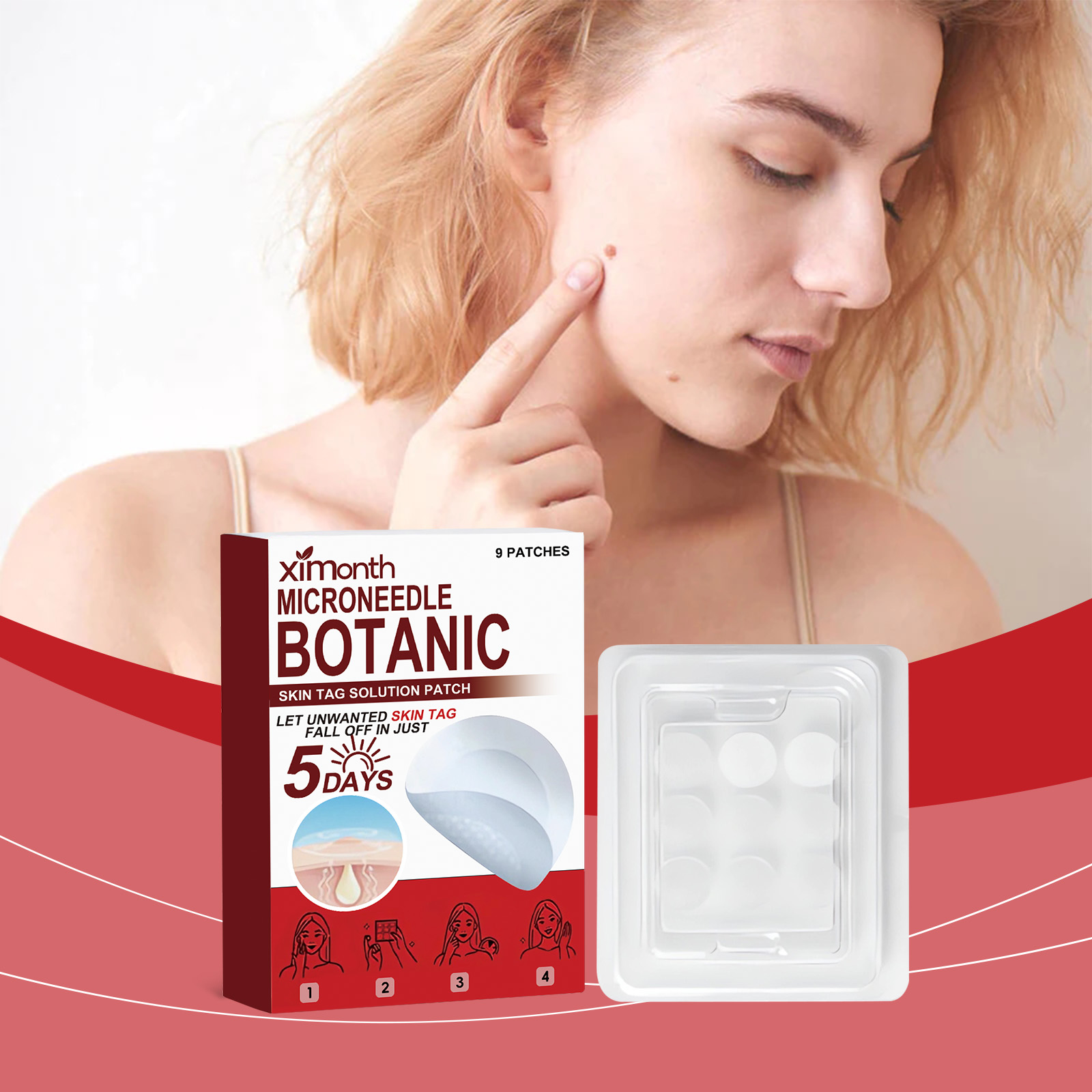 Gentle Skin Care Patches Daily Cleansing for Face Body Breathable Skin Friendly Leaves Skin Smooth Delicate Tender Care Patches