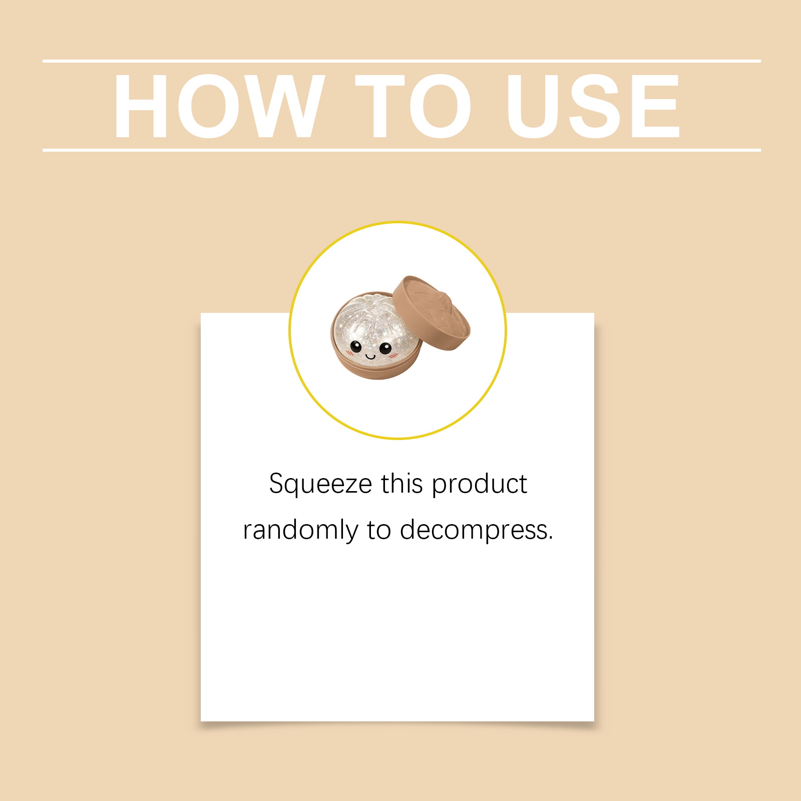 (Clear Pearl) Colorful Crystal Steamed Bun Squeeze Toy Reusable Fun Stress-Relief Slow Rebound Flash Dumpling Desktop Decoration Party Gifts ﻿